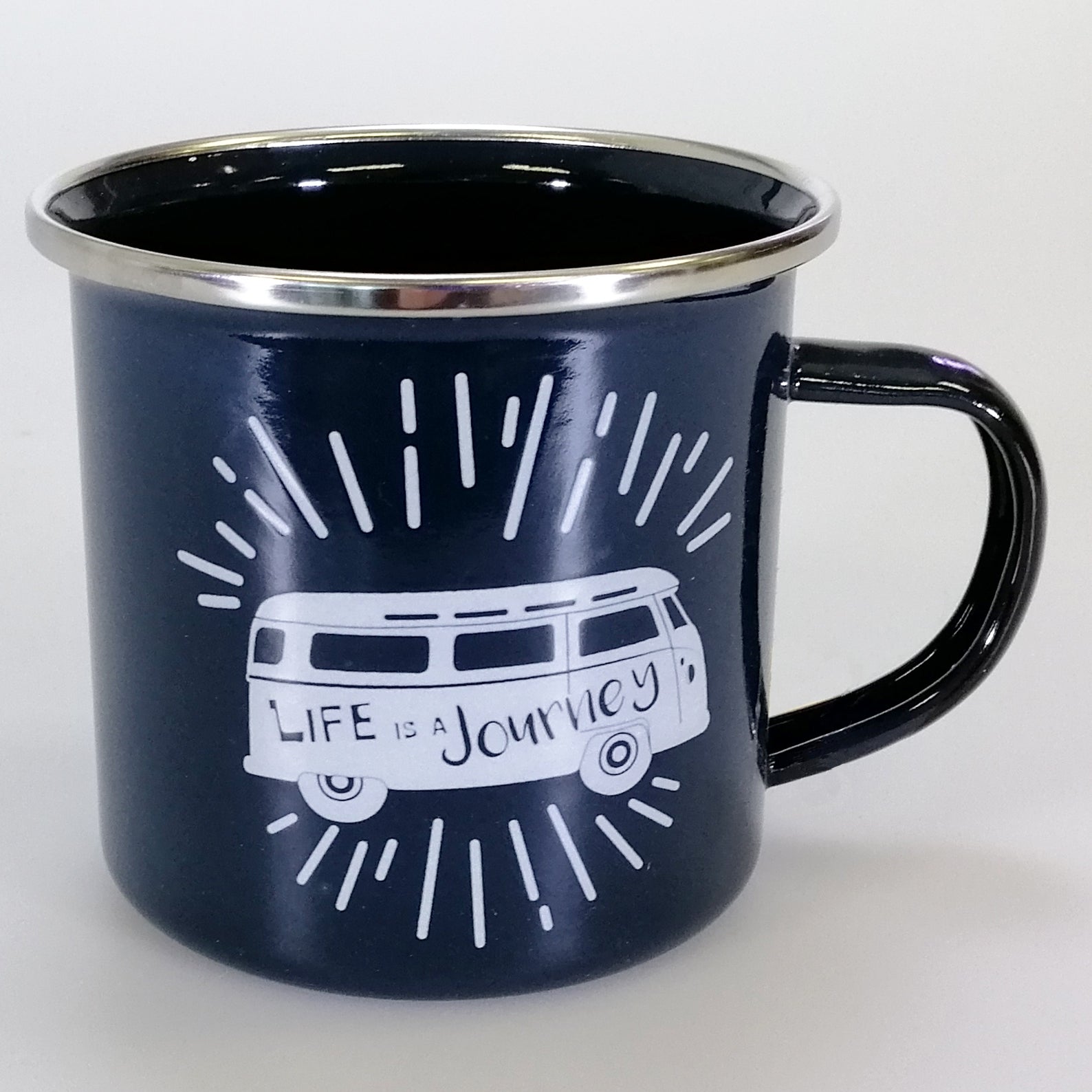 Wild Kiwi Enamel Mug - 'The Adventure Begins...'
