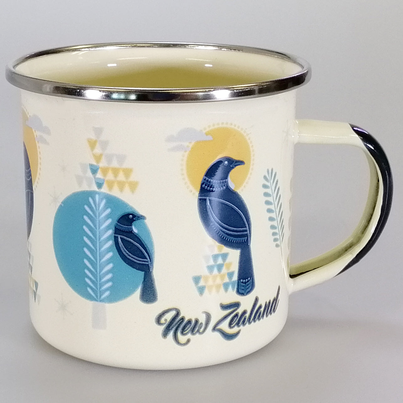 Wild Kiwi Enamel Mug - Tui