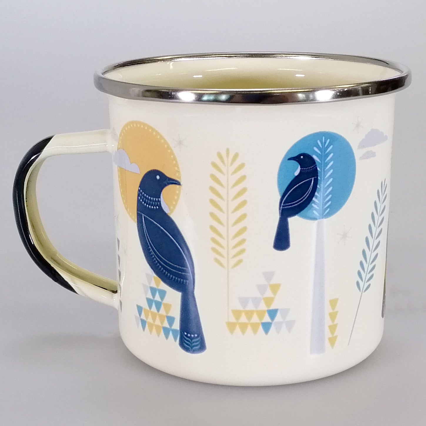 Wild Kiwi Enamel Mug - Tui