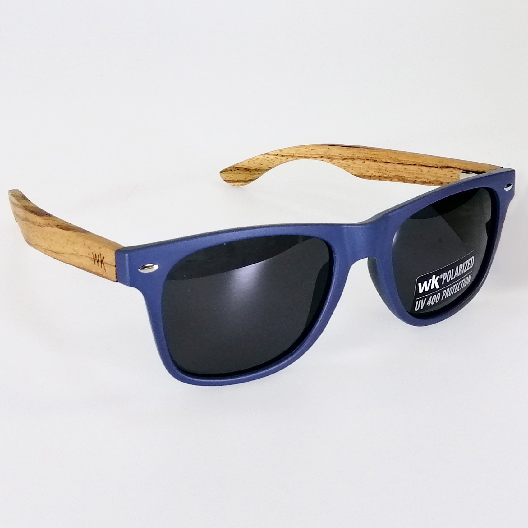 Wild Kiwi Sunglasses  -“ Blue Zebrawood