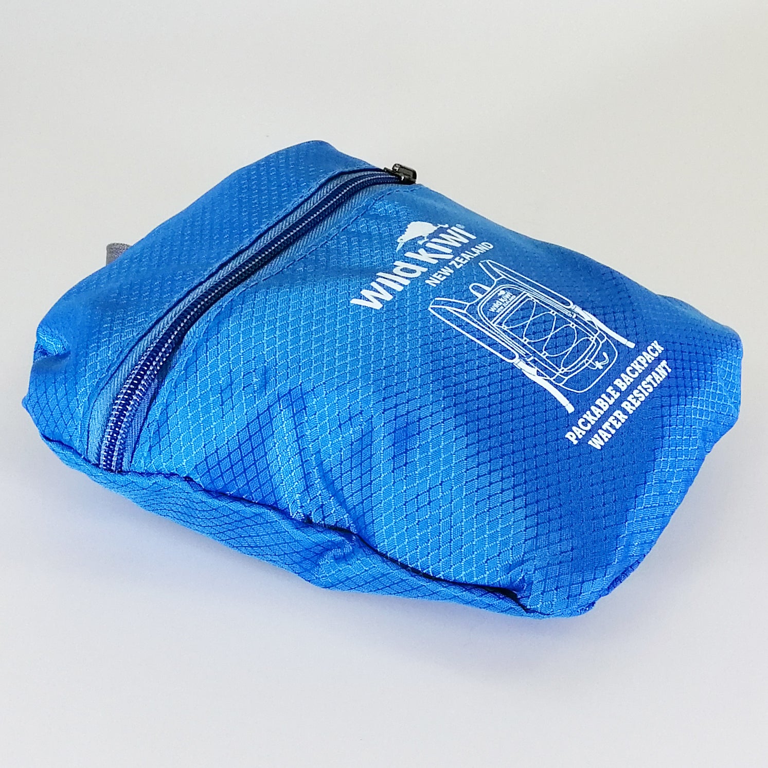 Wild Kiwi Packable Backpack - Blue