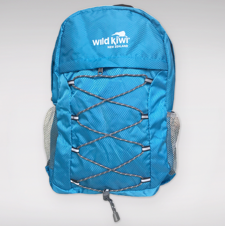 Wild Kiwi Packable Backpack - Blue