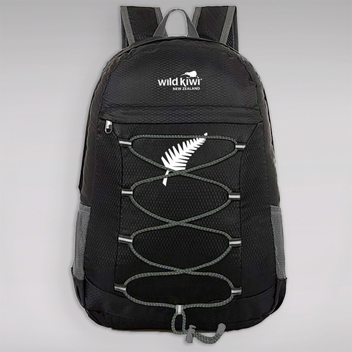 Wild Kiwi Packable Backpack Black – Acquisitions New Zealand