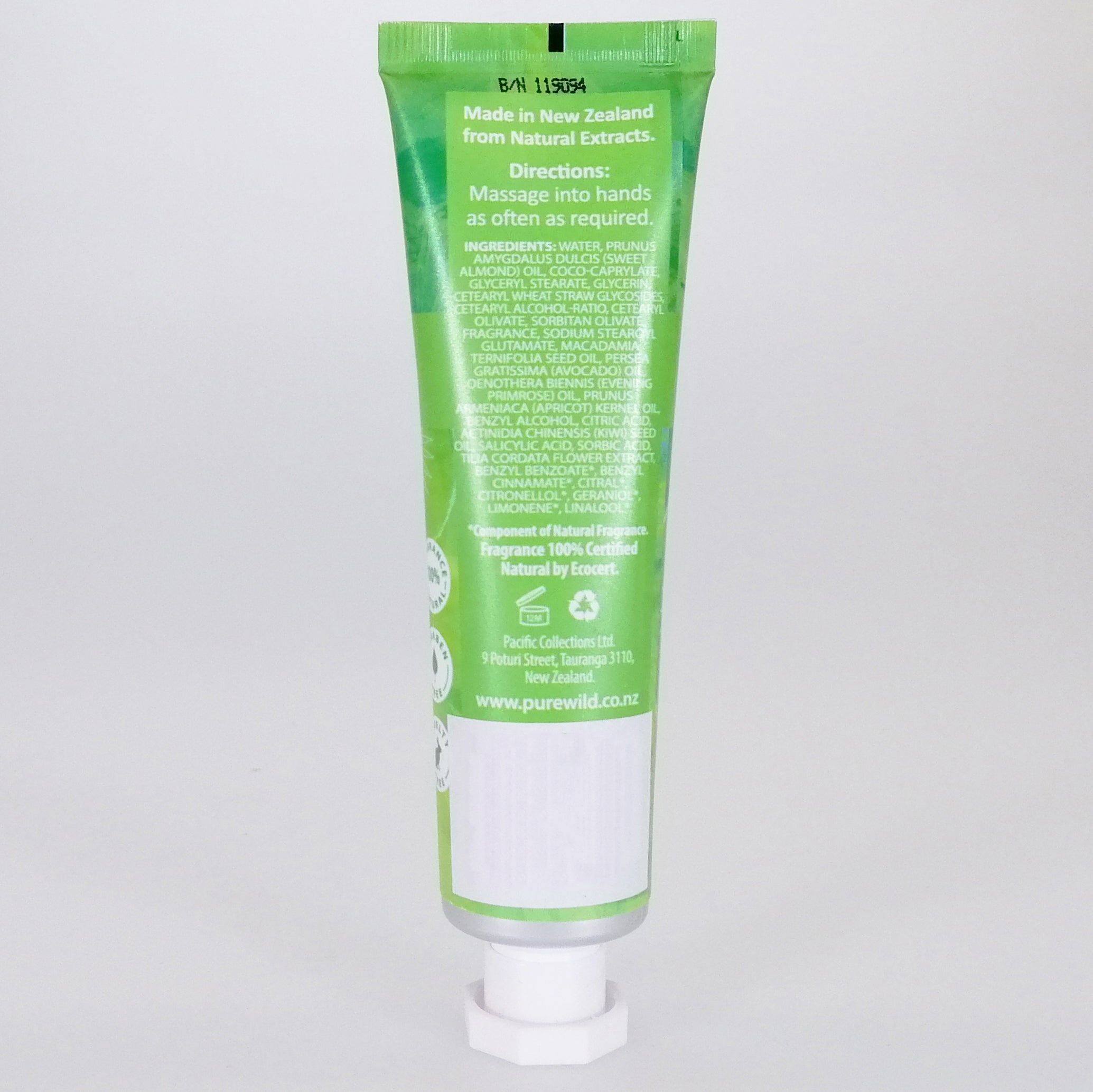 Pure Wild Natural Hand Creme - Kiwifruit & Lime