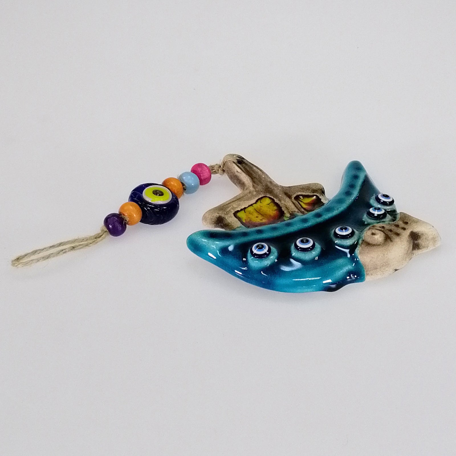 Turkish Ceramic Hanging Ornament - Tug Boat