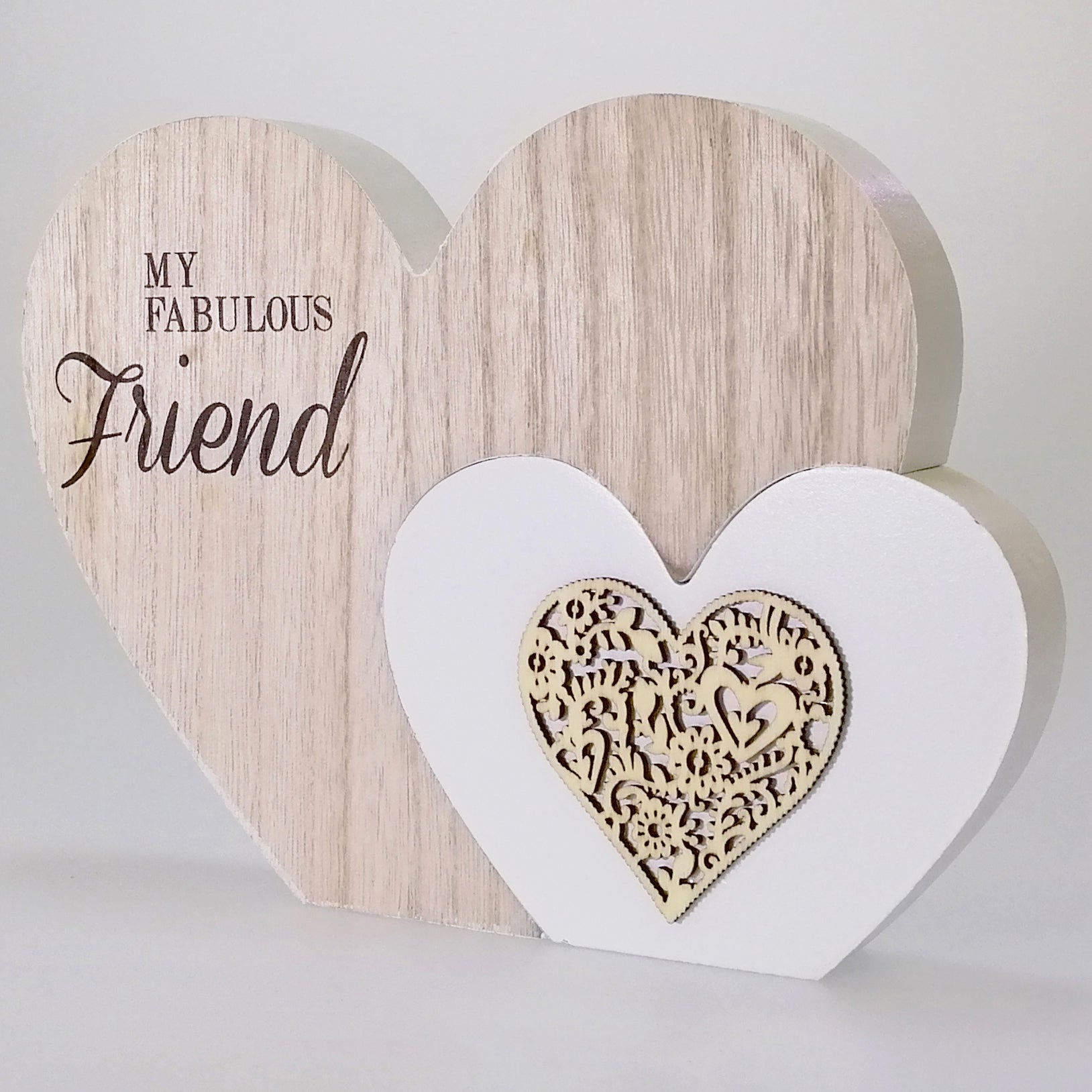 Fab Friends' Heart Plaque - 2 Piece