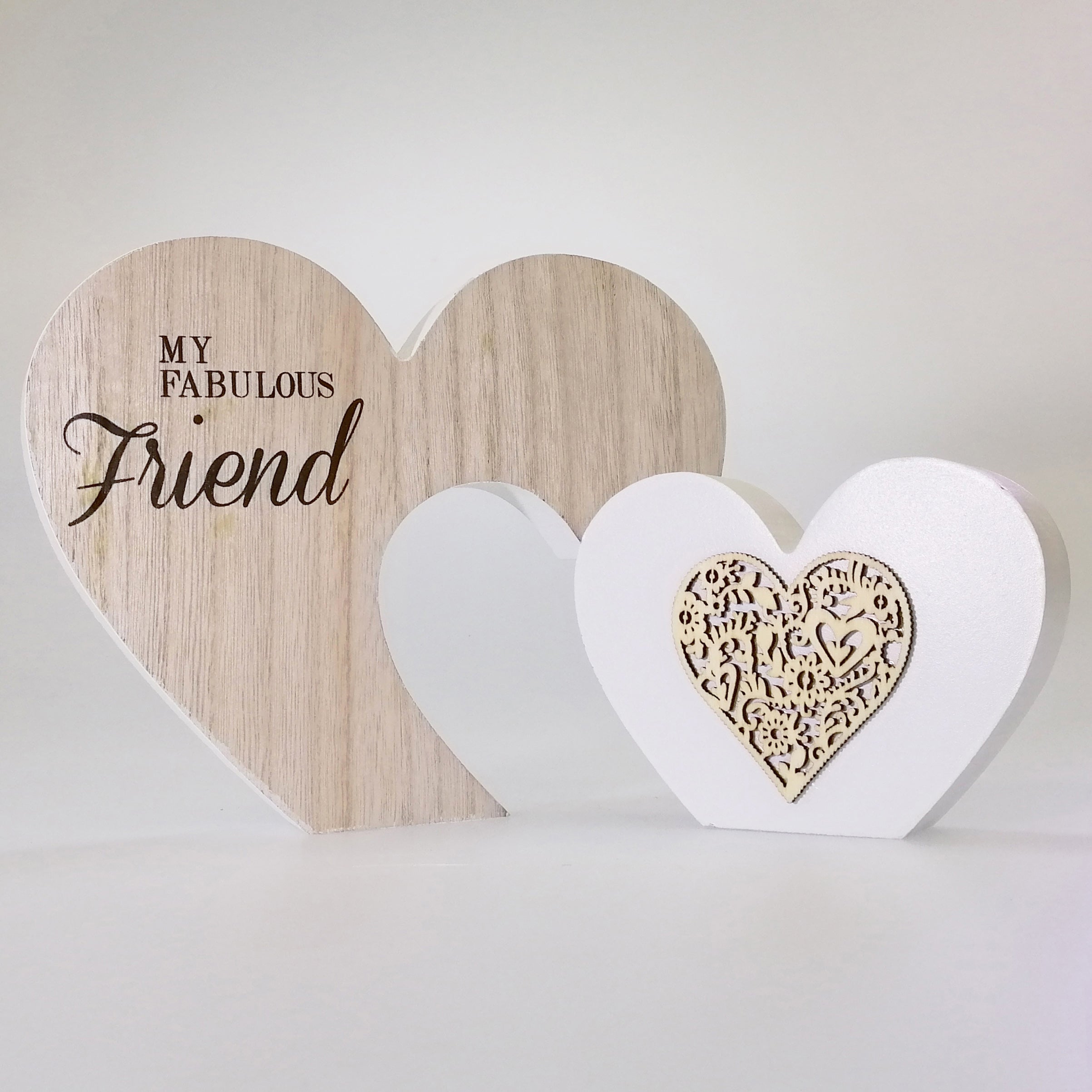 Fab Friends' Heart Plaque - 2 Piece