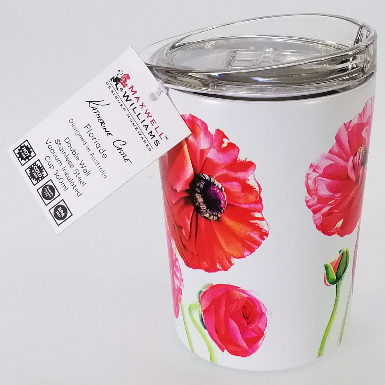 Katherine Castle - Ranunculus - Double Walled Travel Mug