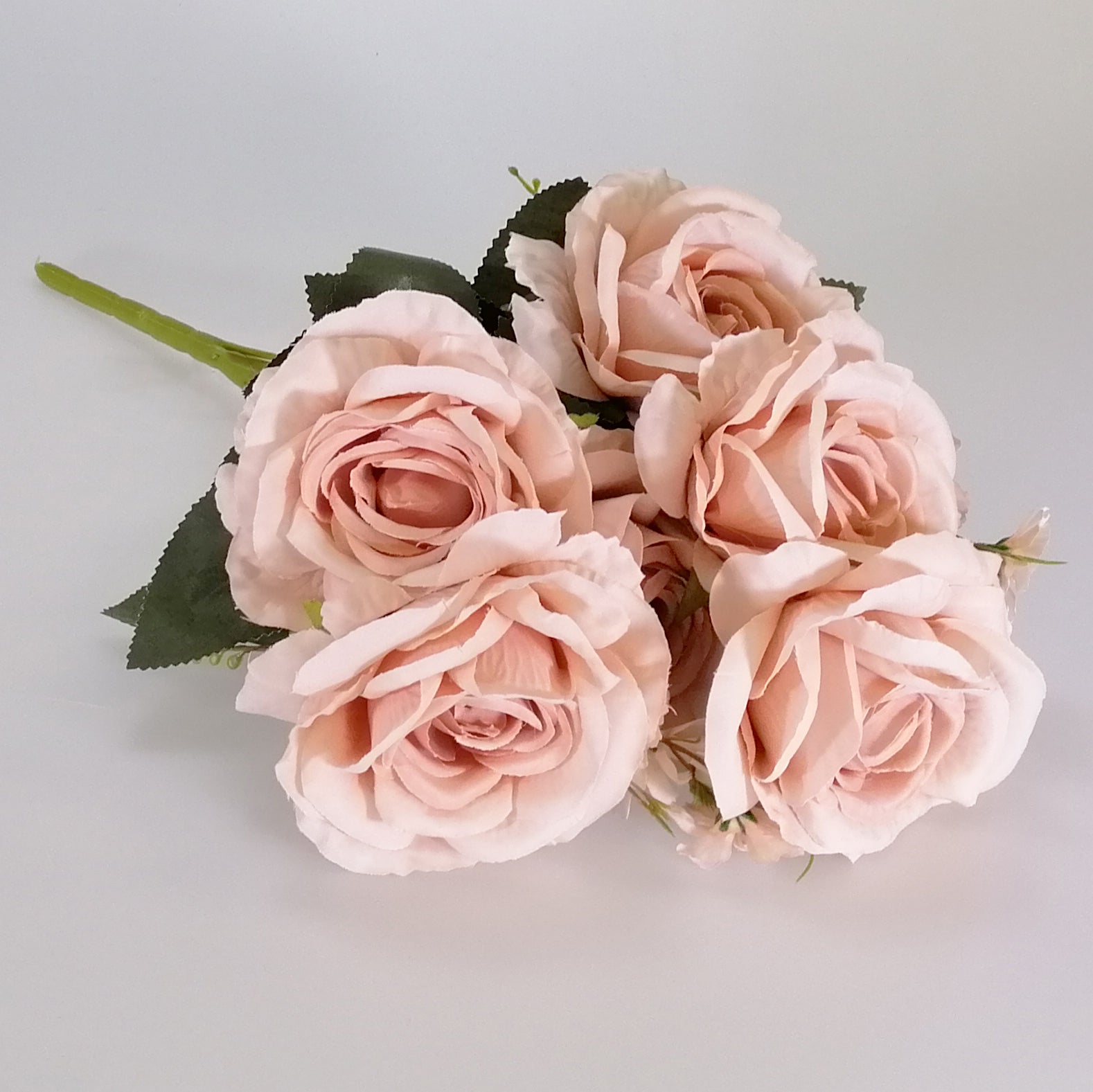 Artificial Flowers - Rose Daisy Bunch - Smoke Pink