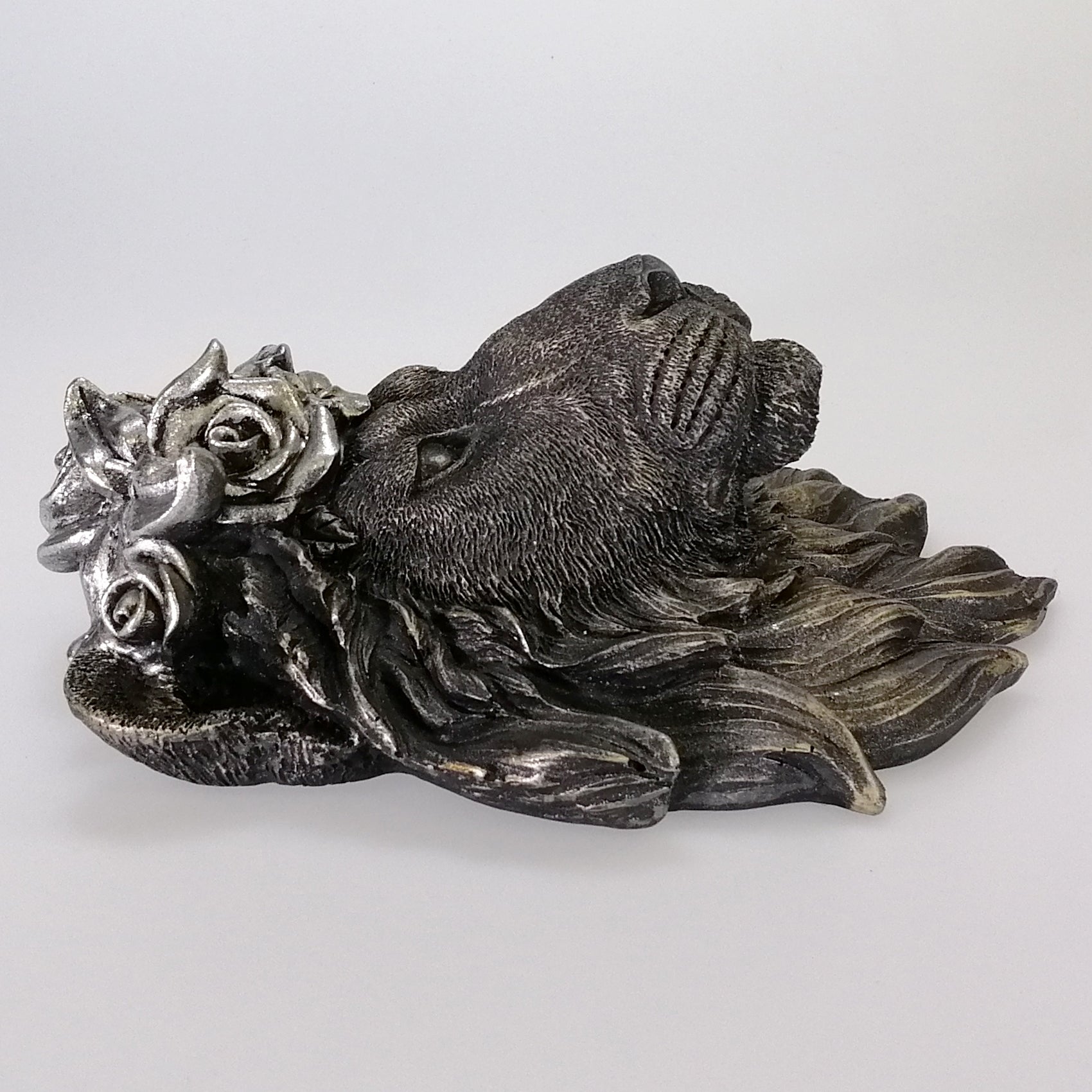 Electroplated Lion Head Wall Plaque