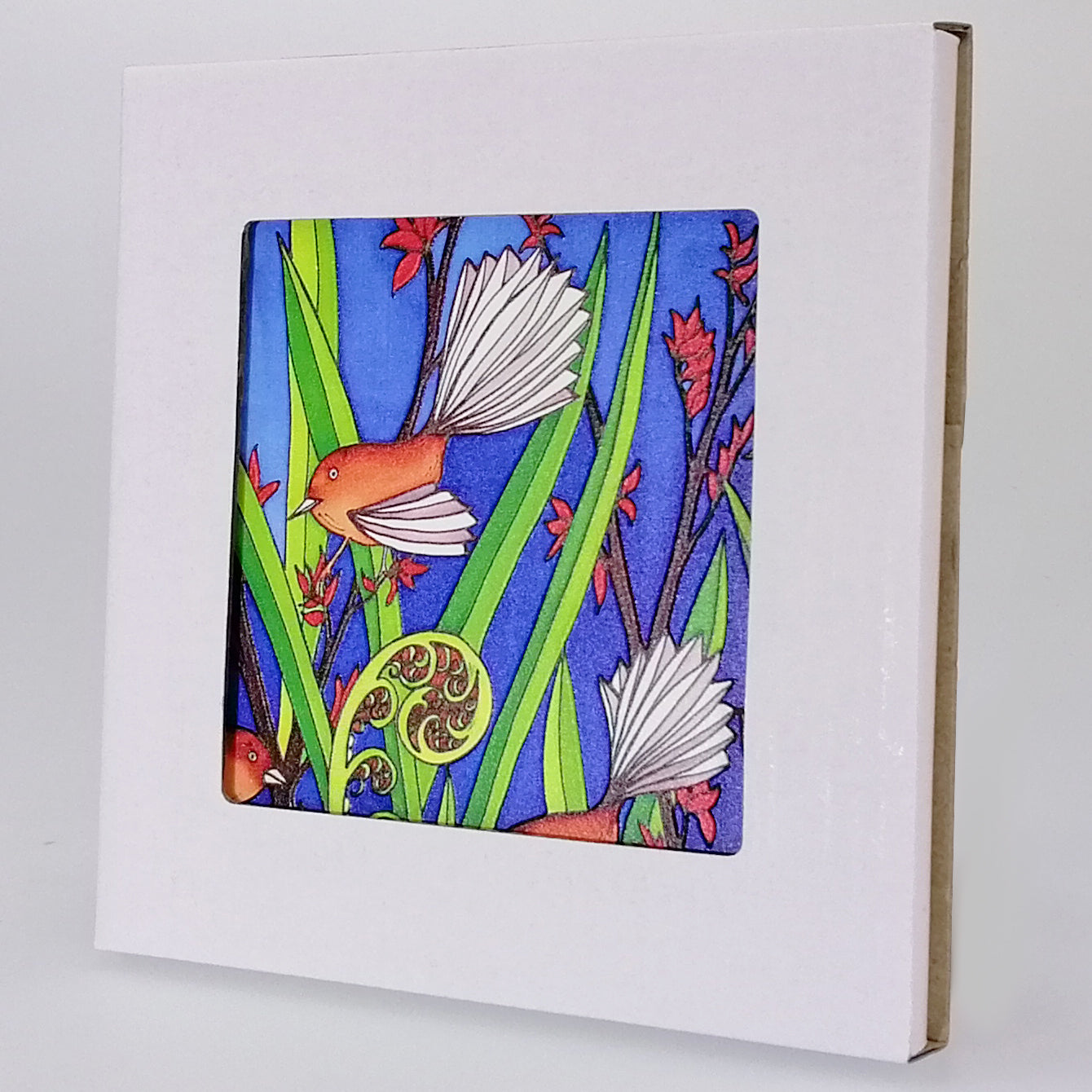 Jo May - Fantails Ceramic Tile Hanging