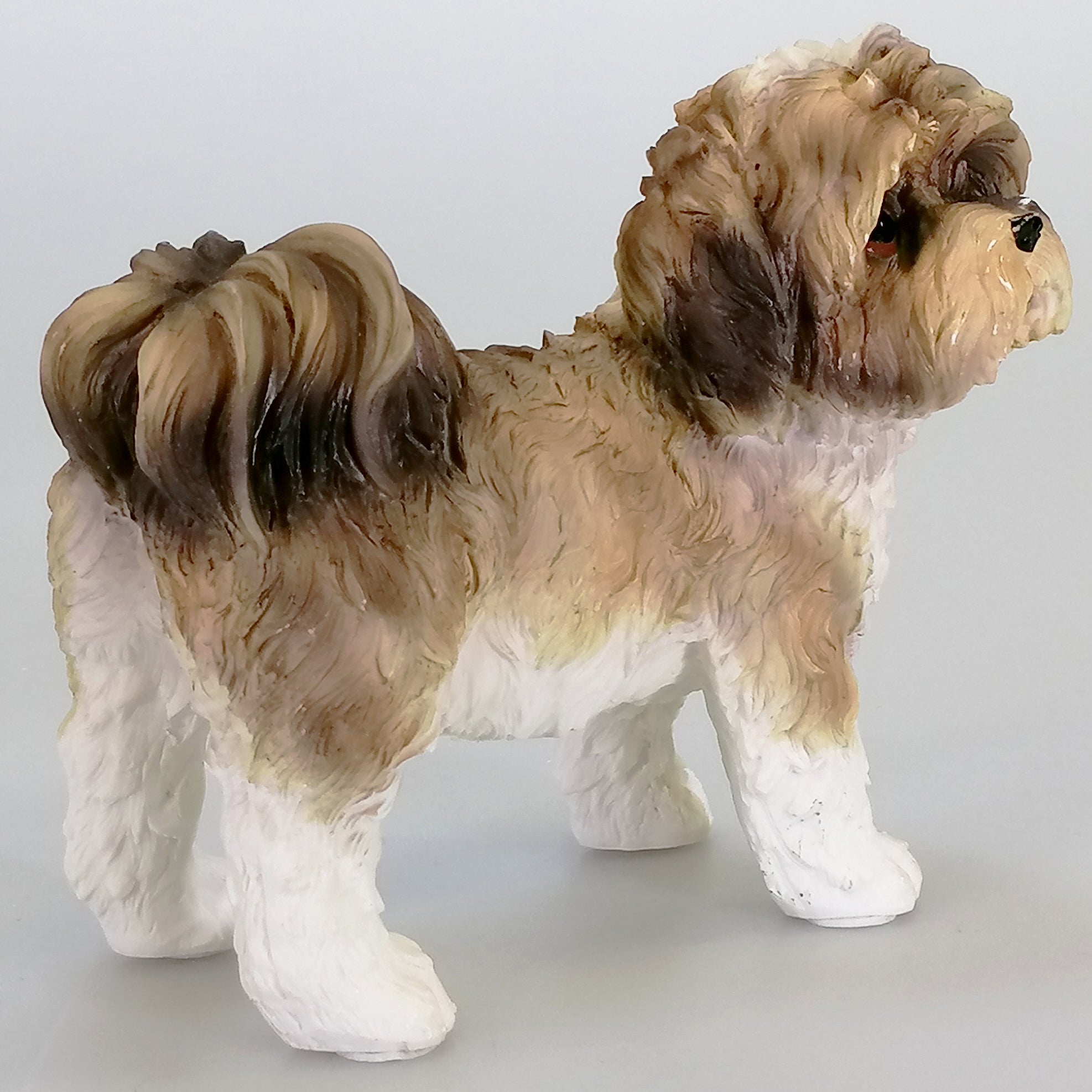 Leonardo Collection - Shih Tzu Dog Figurine - Brown & White