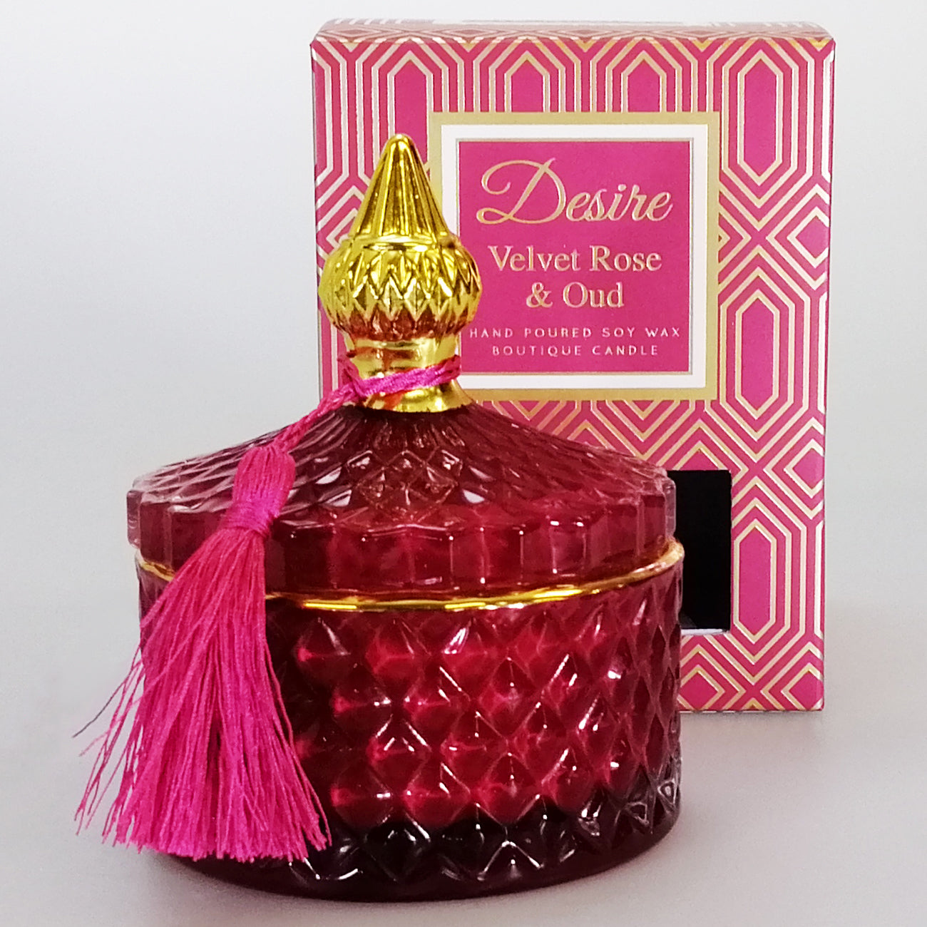 Desire - Soy Wax Candle - Velvet Rose & Oud