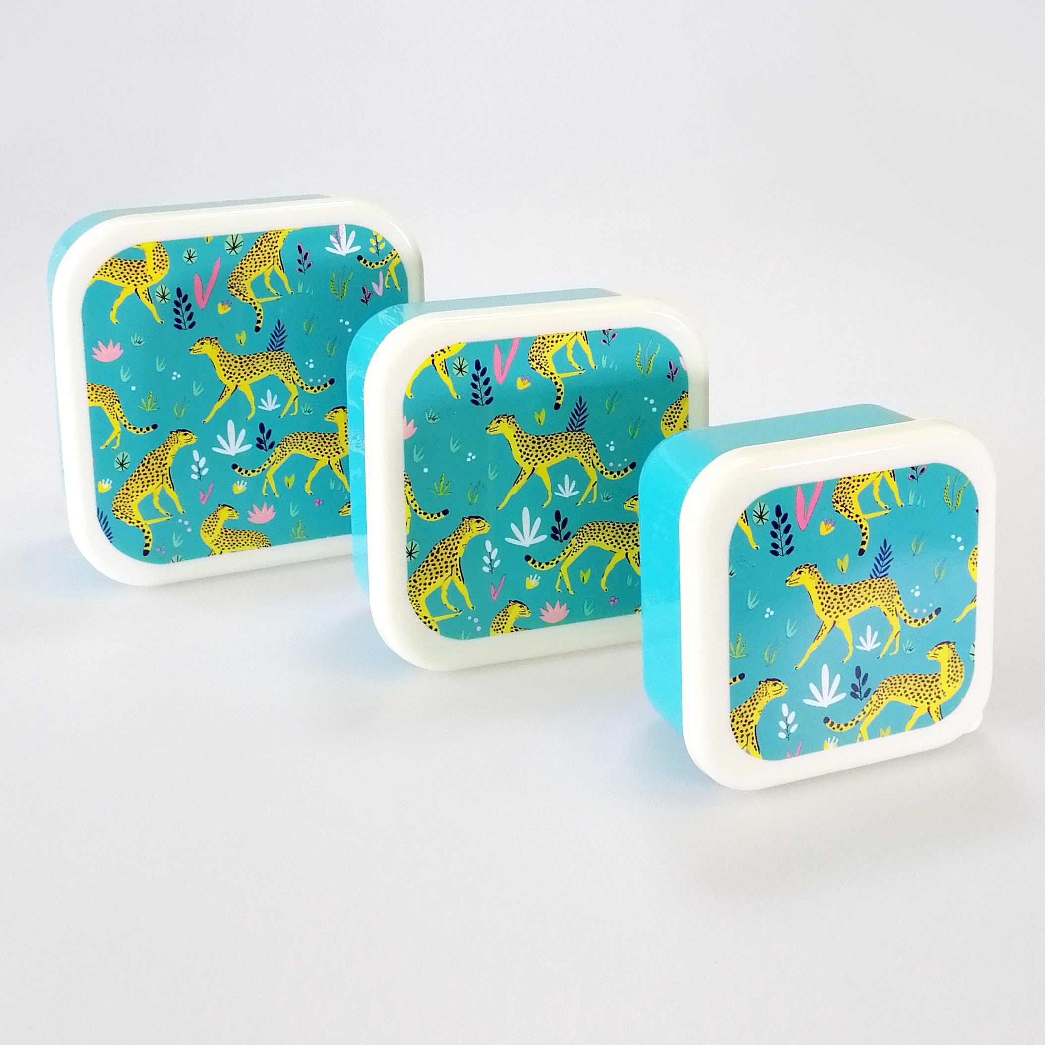 Cheetah Snack Box - Set of 3