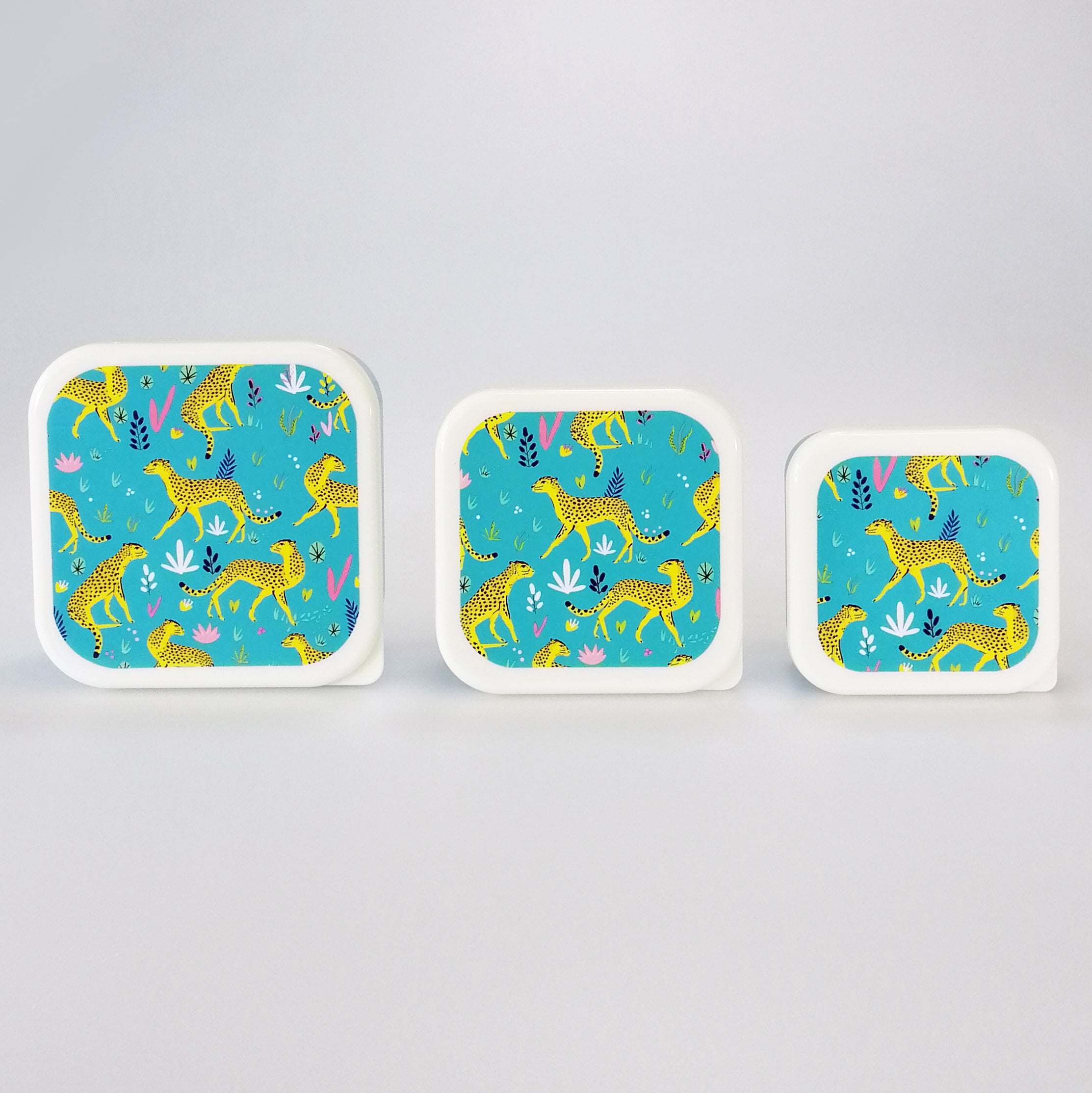 Cheetah Snack Box - Set of 3