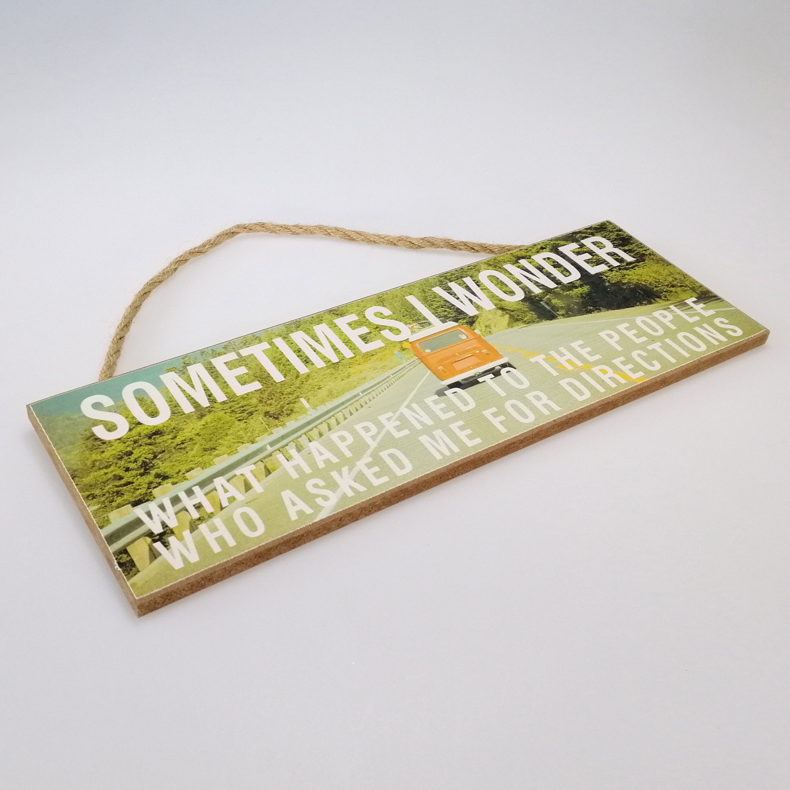 Sometimes I Wonder...' Plaque Sign