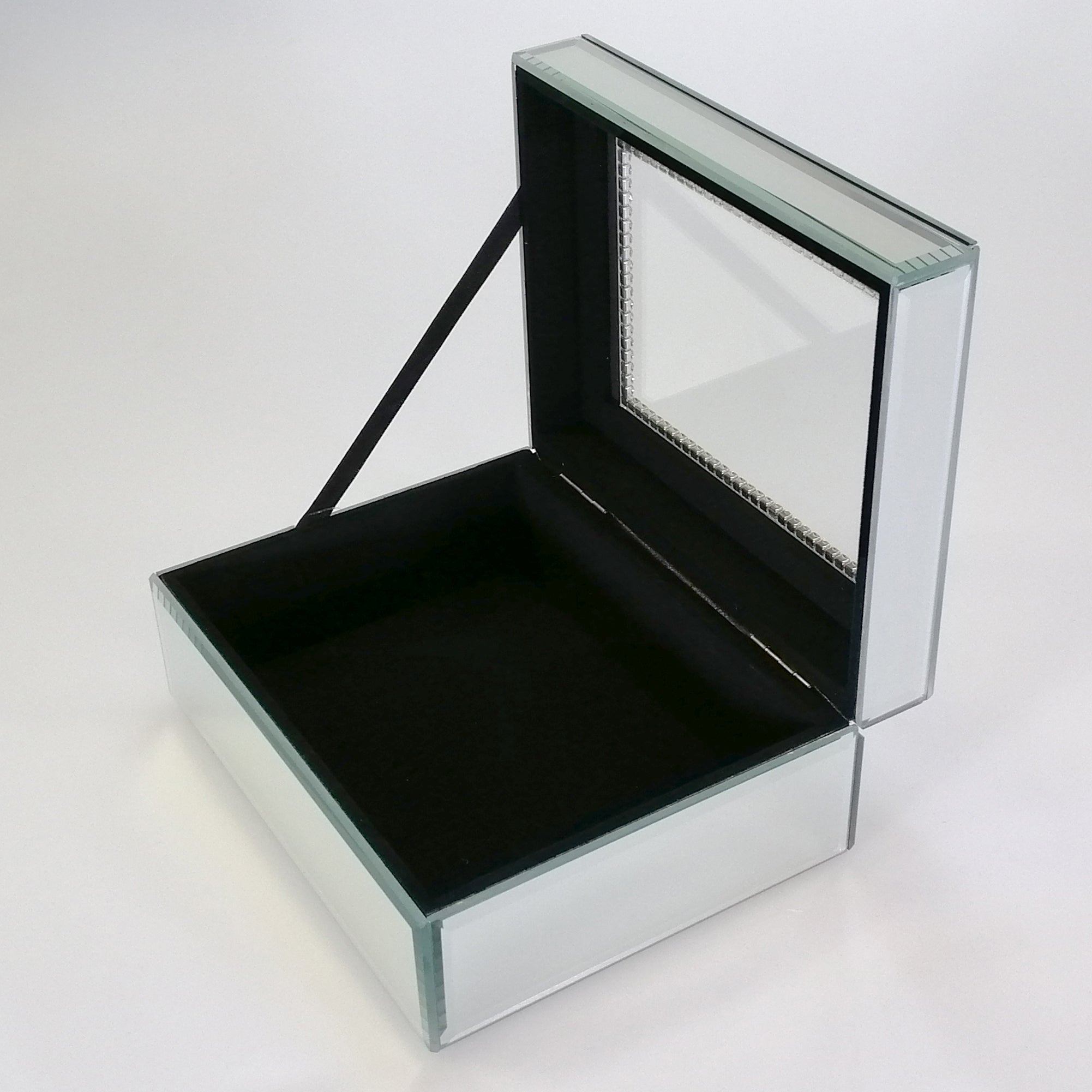Mirror & Glass Jewellery Box - Medium