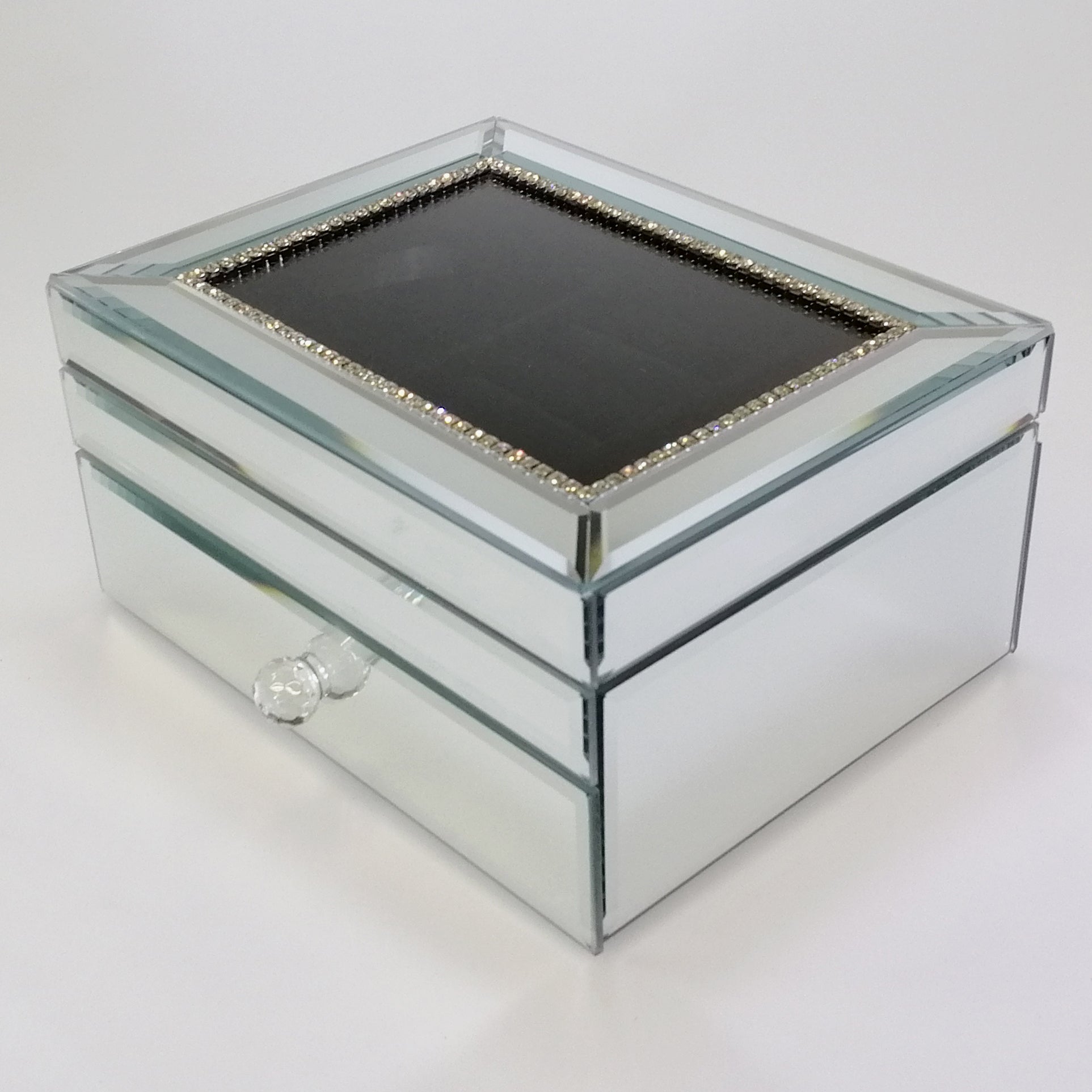 Mirror & Glass Jewellery Box - Large