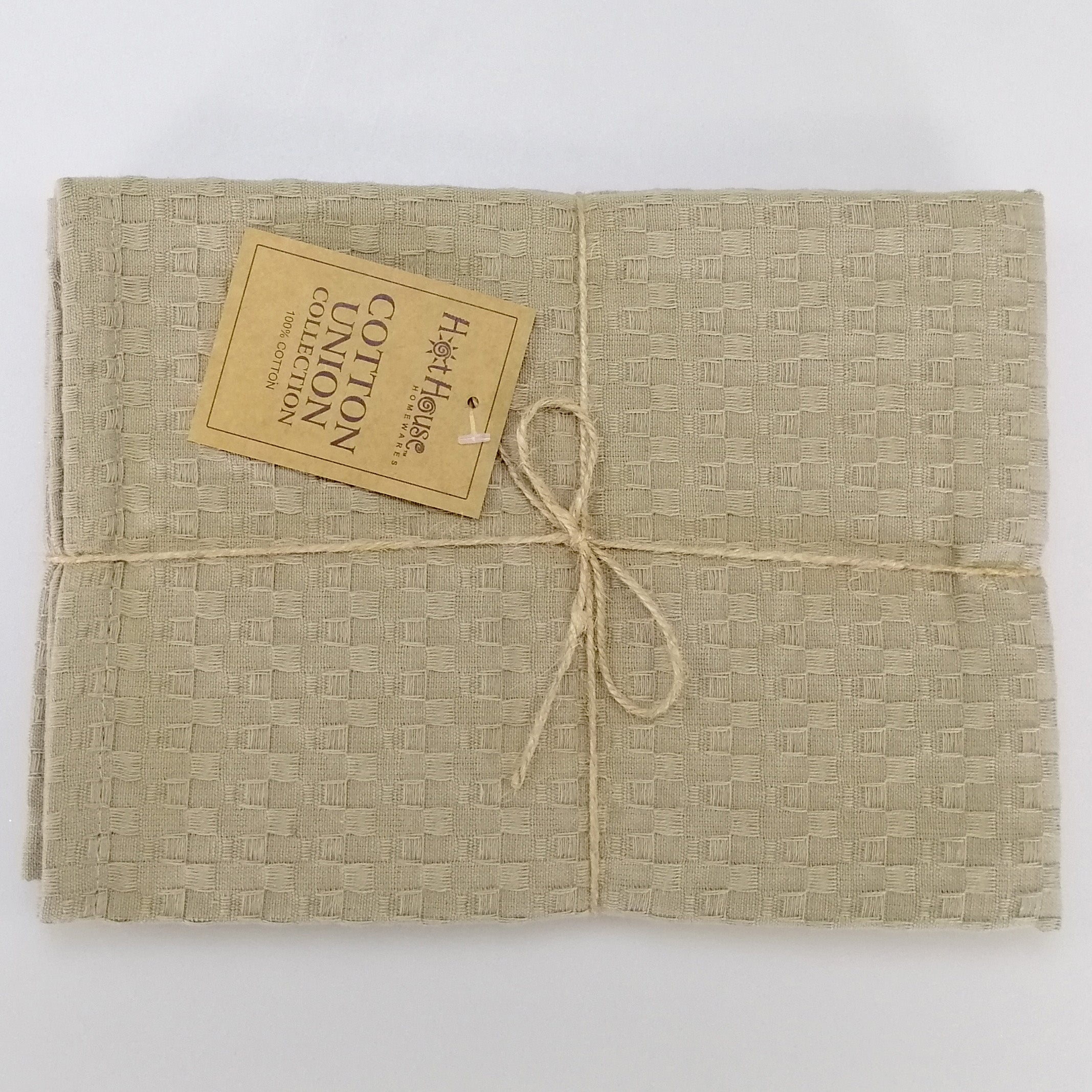 Tea Towel - Cotton Union Taupe - Set of 2