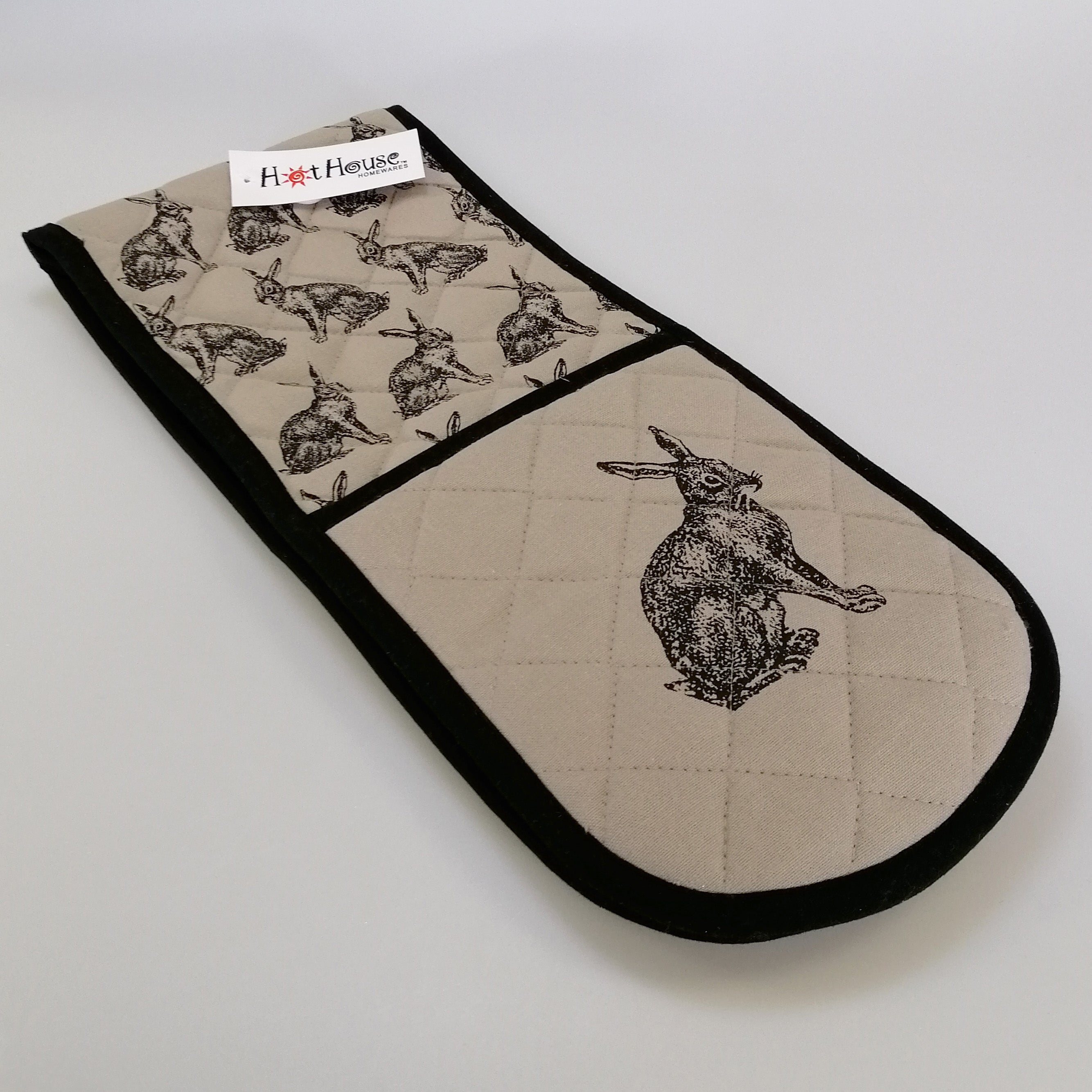 Double Oven Mitt - Hare Design
