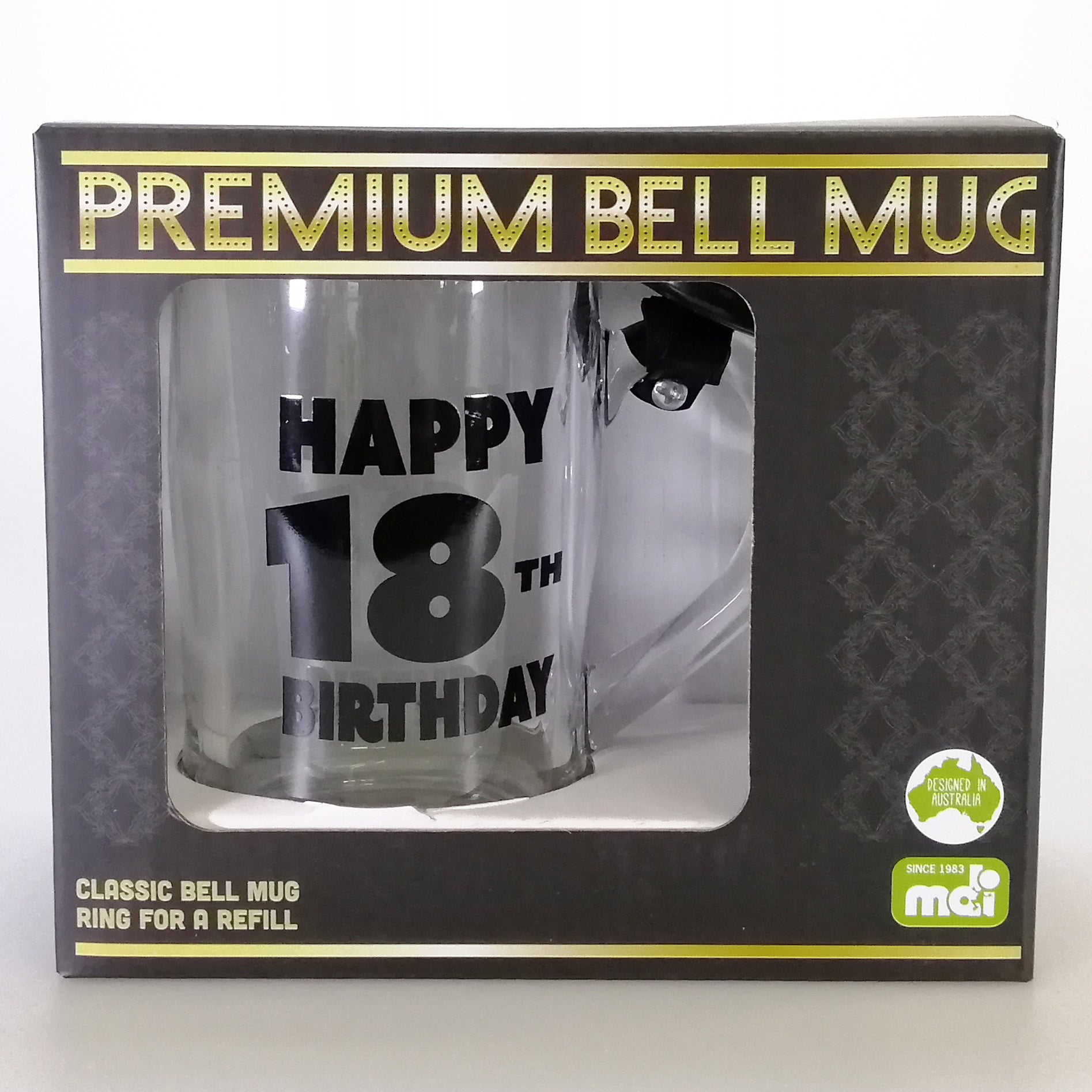 Premium 18th birthdays Stein with Bell