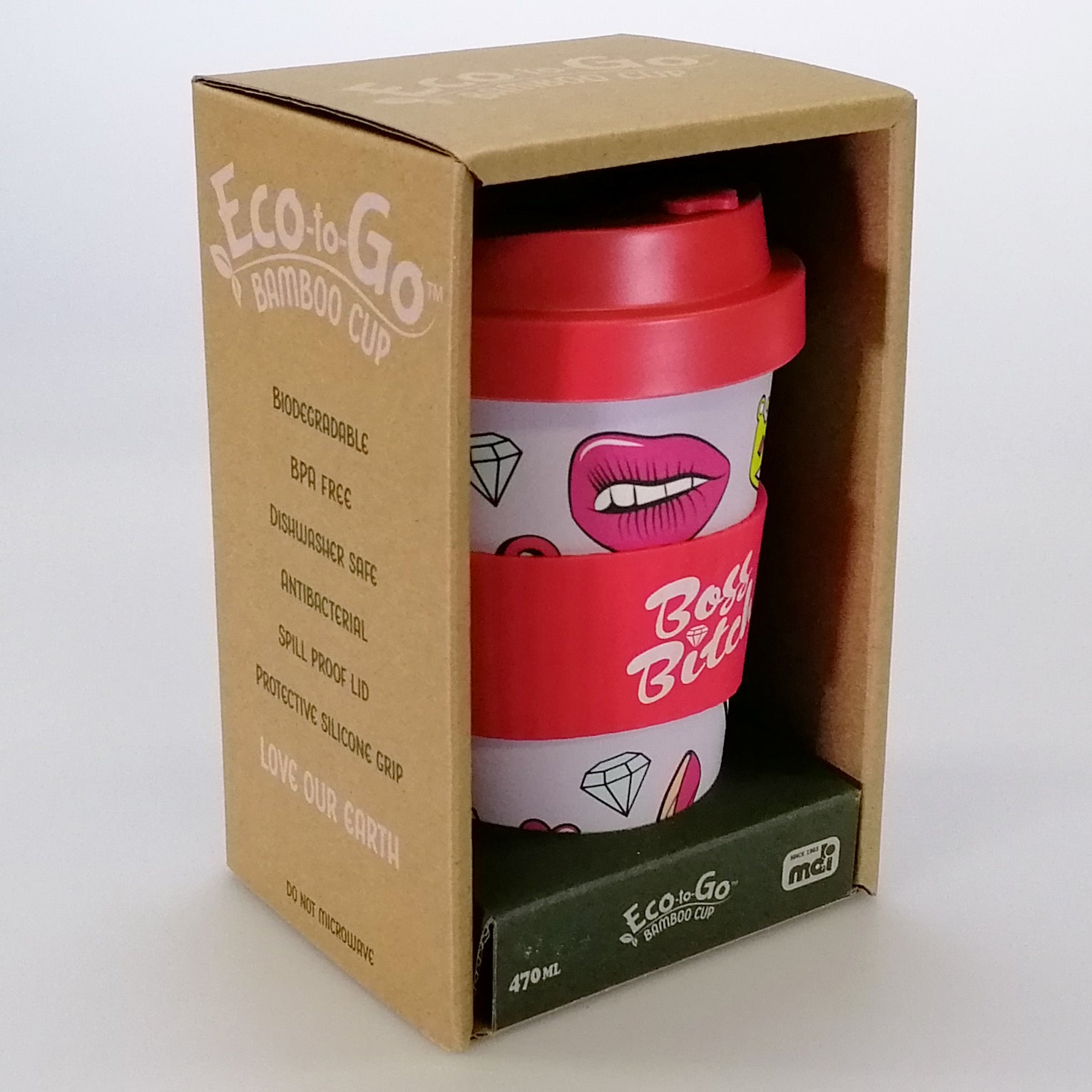 Eco-to-Go Bamboo Cup - Boss B*tch - 470ml