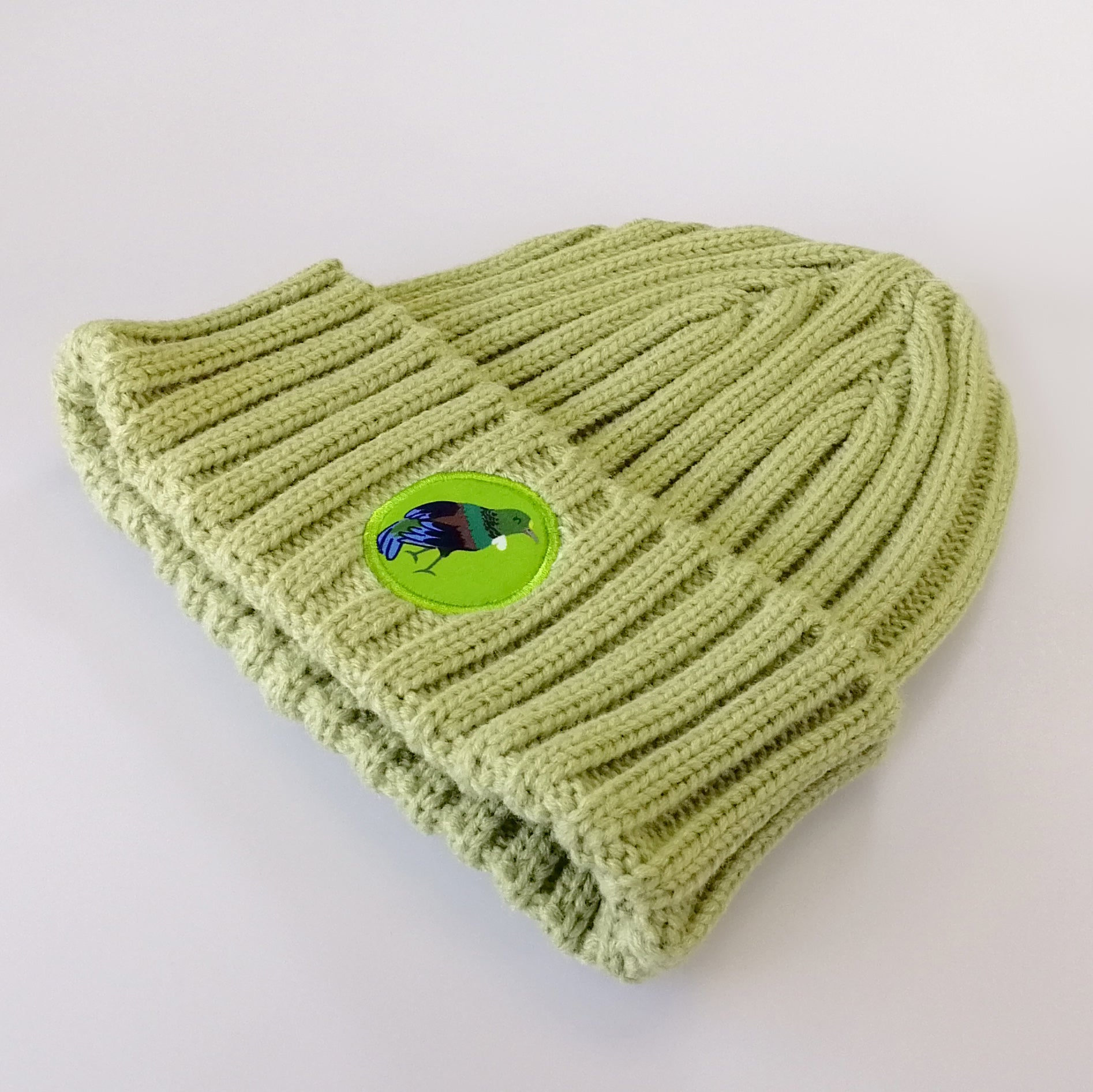 Moana Road - Kids Kiwiana Beanie - Green Tui