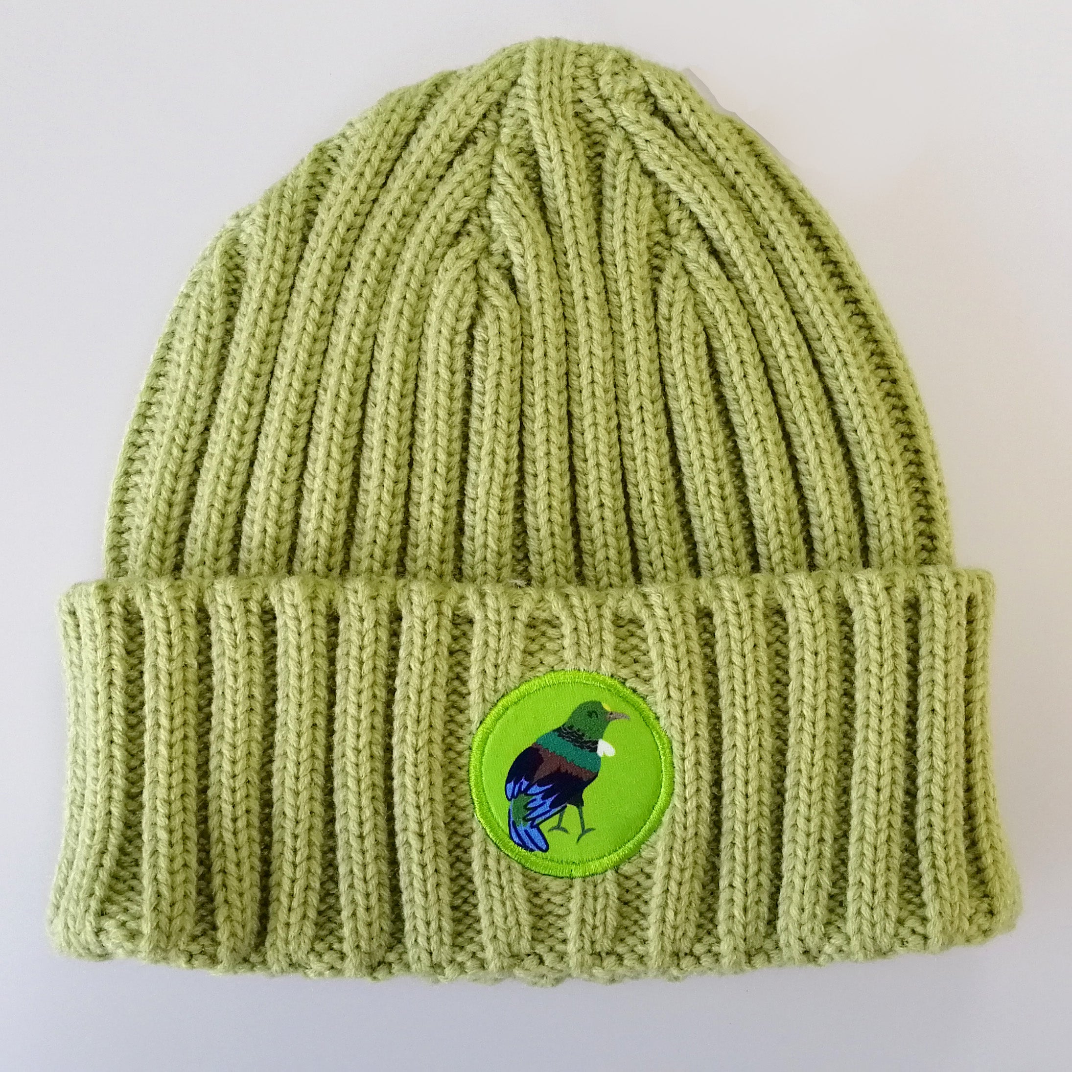 Moana Road - Kids Kiwiana Beanie - Green Tui