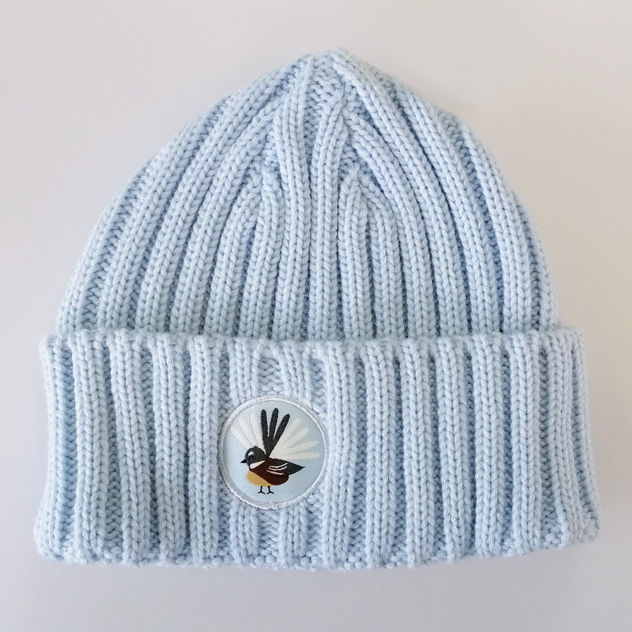 Moana Road - Kids Kiwiana Beanie - Blue Fantail