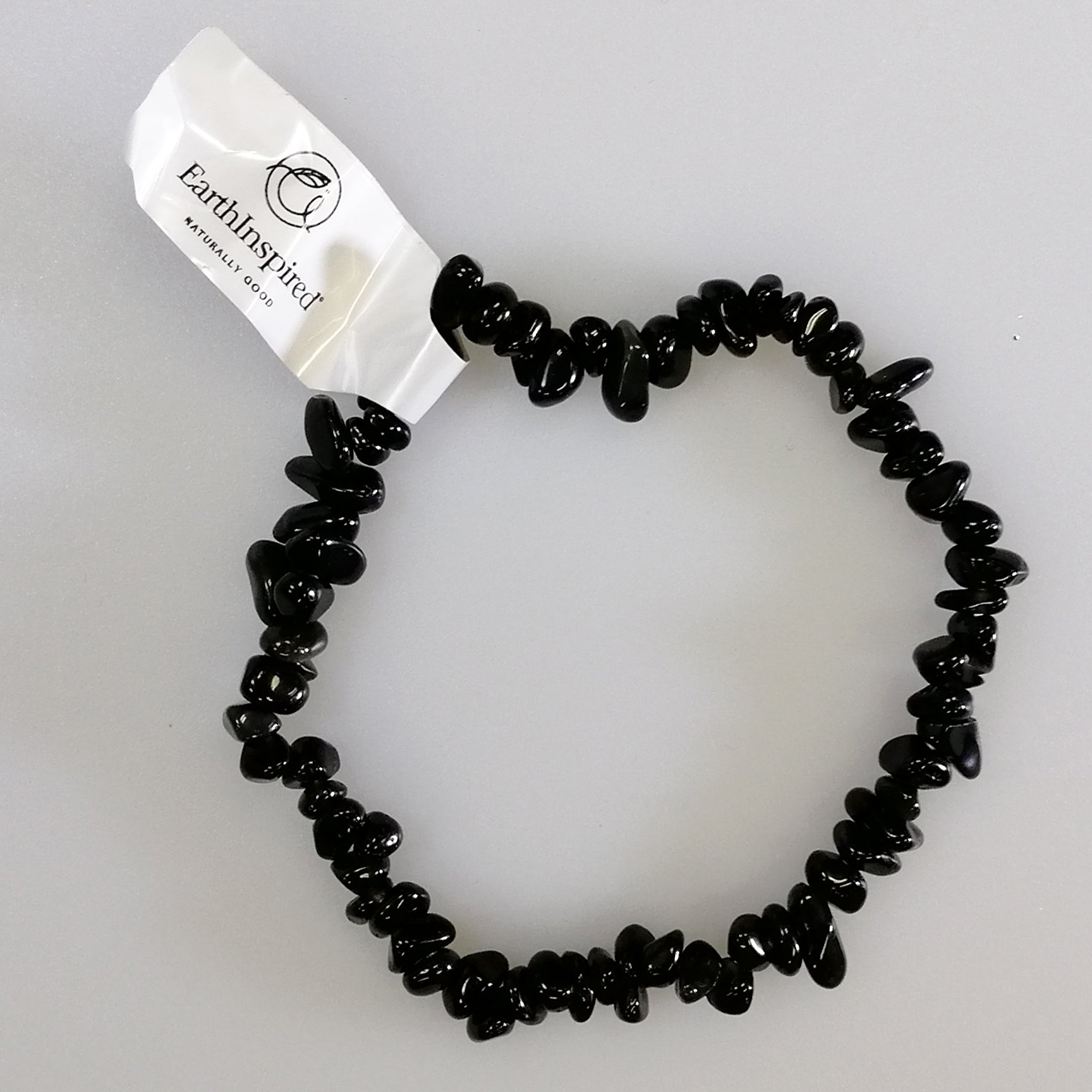 Gem Chip Bracelet - Obsidian