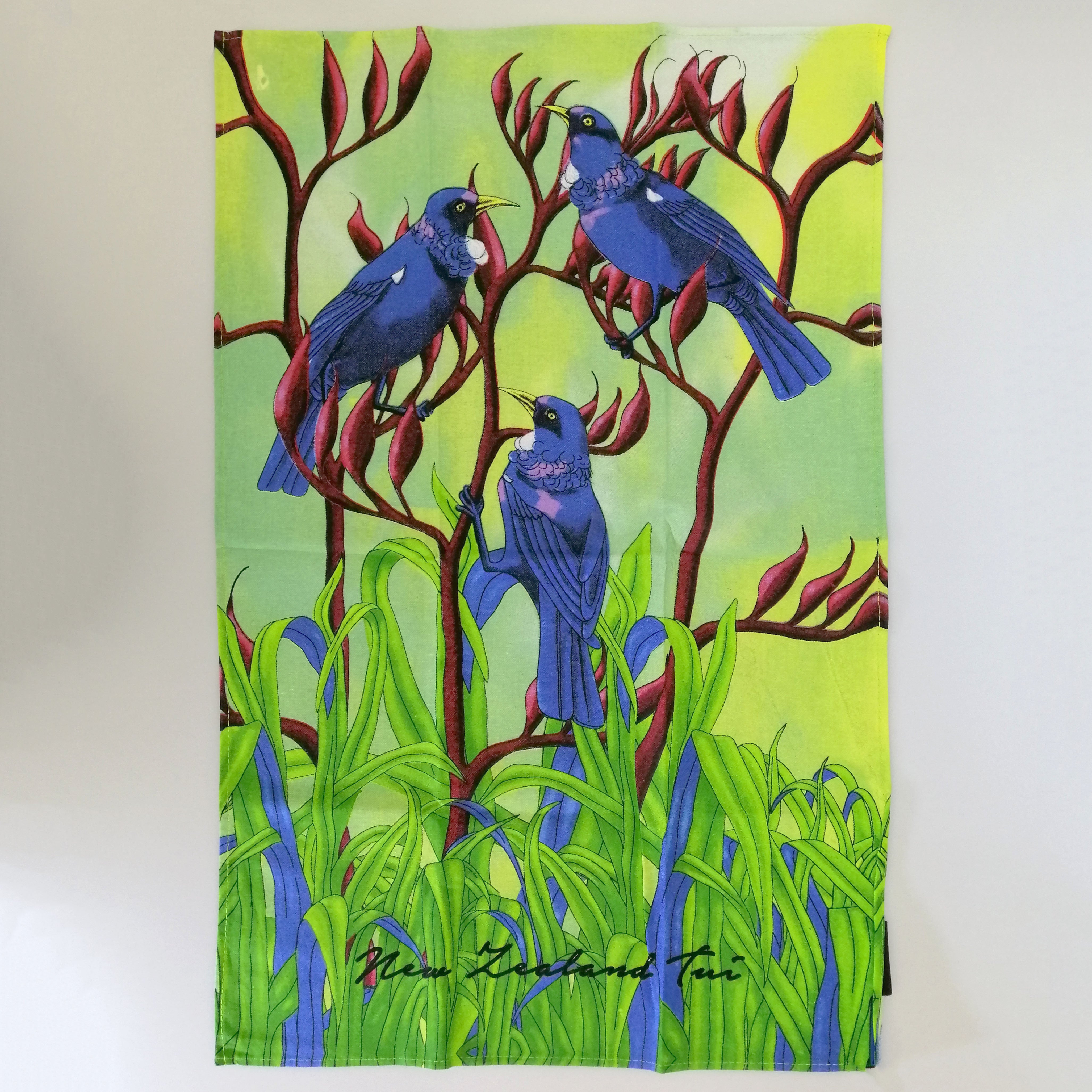 Tea Towel - Bright Tuis