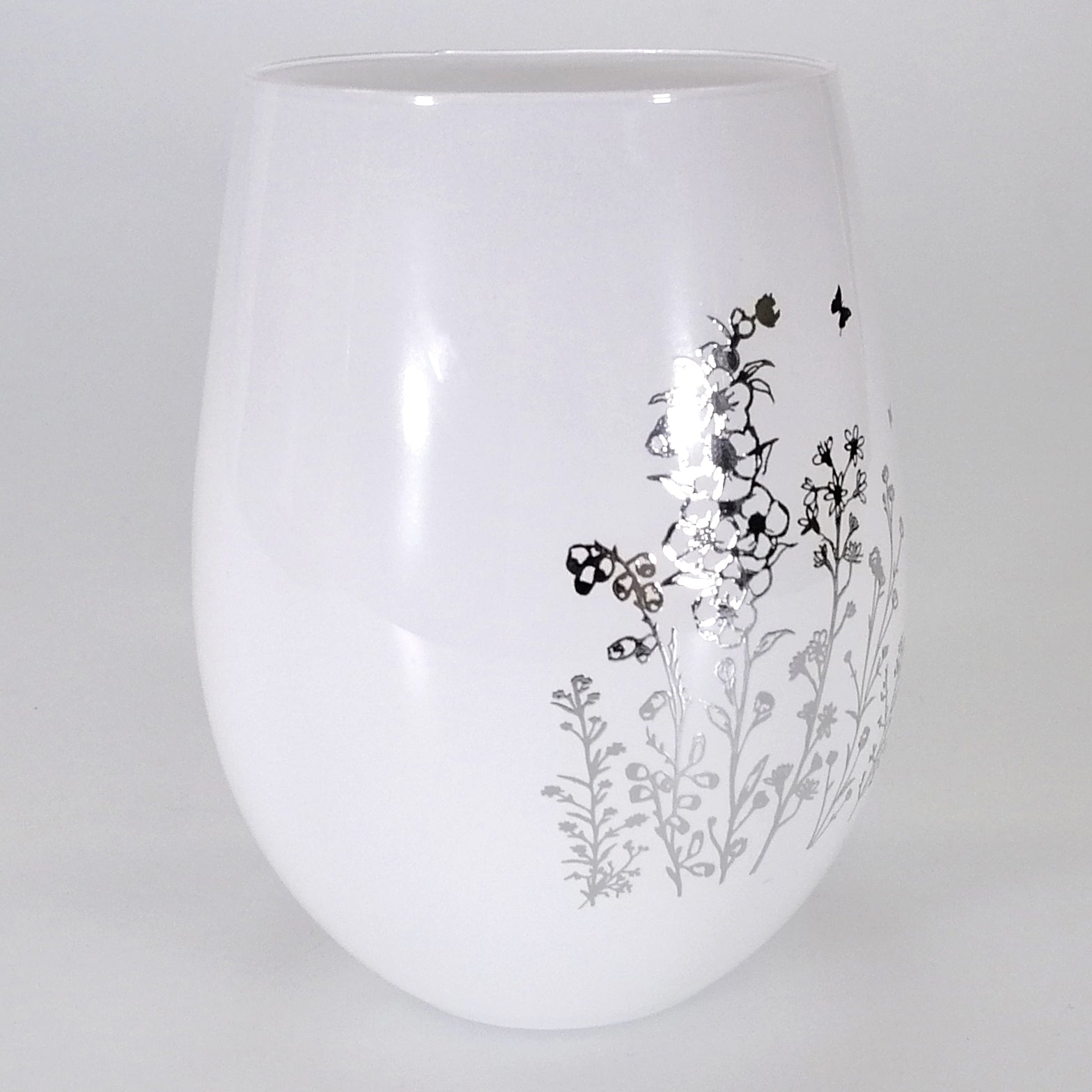 Stemless Wine Glass - Butterfly Sparkle