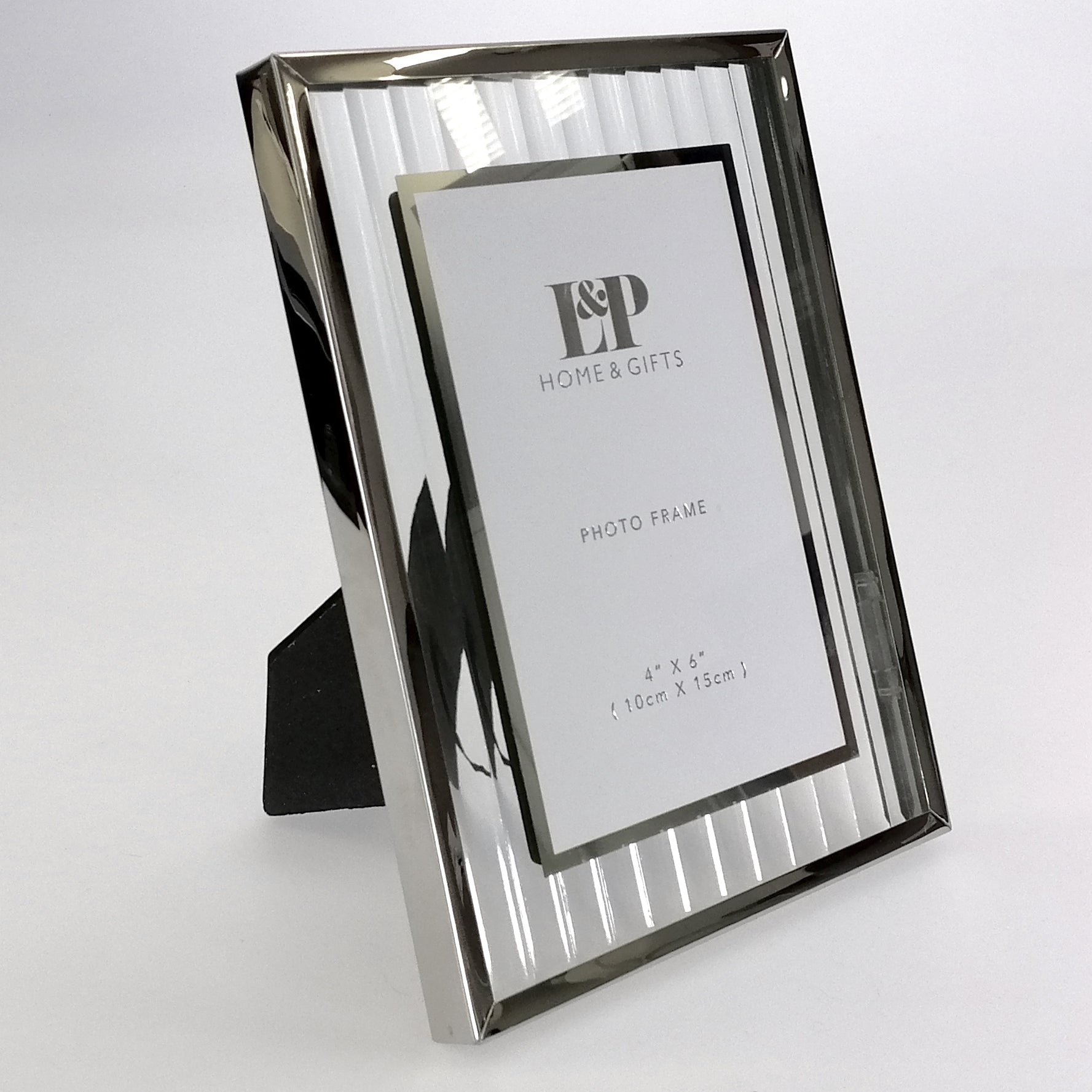 Mirror and Glass Deco Photo Frame - 4"x 6"