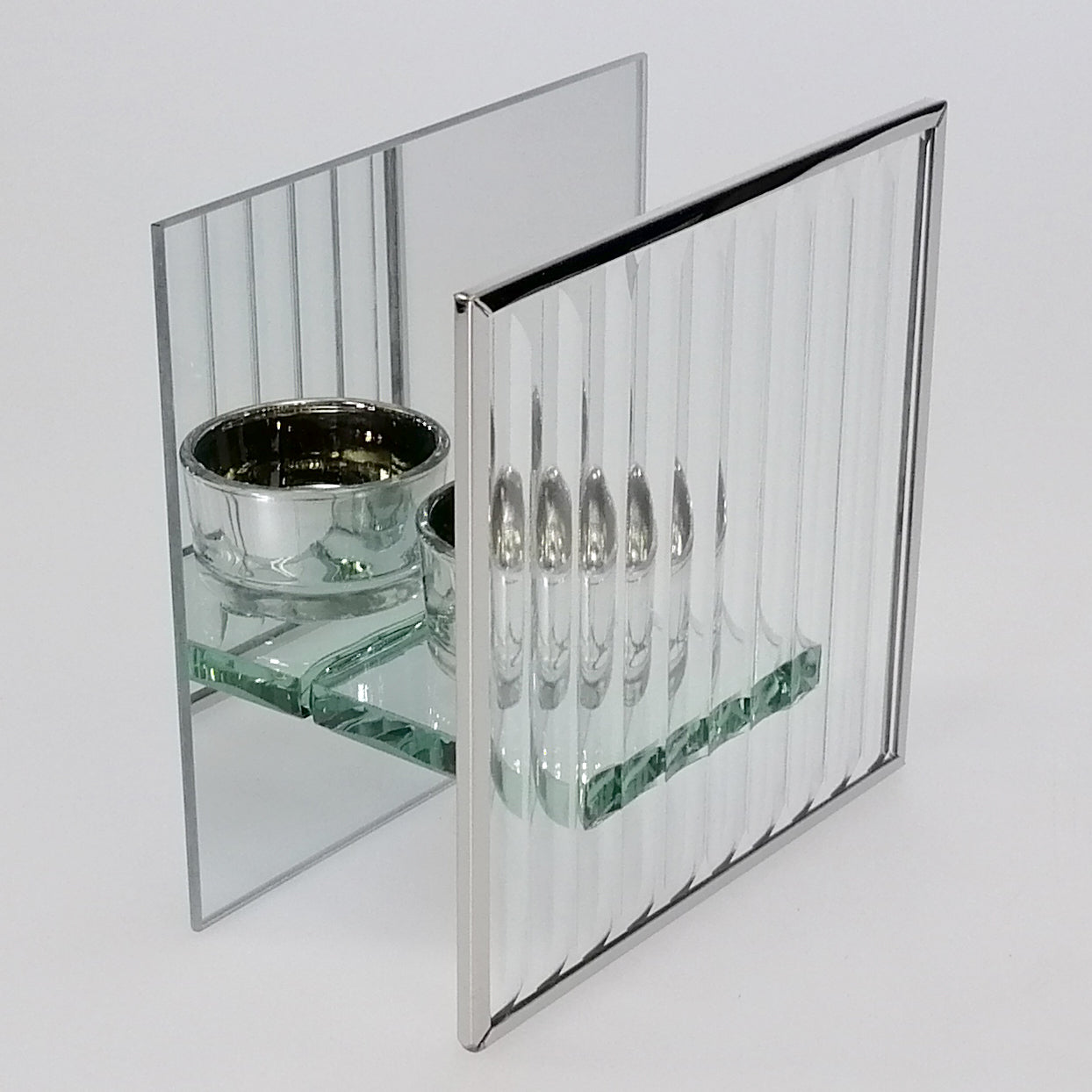 Silver Deco Tealight Holder