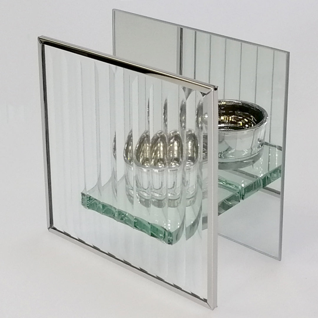 Silver Deco Tealight Holder