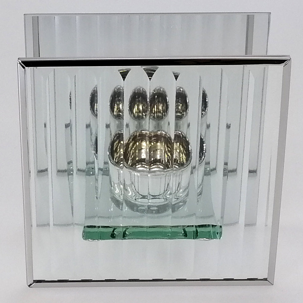 Silver Deco Tealight Holder