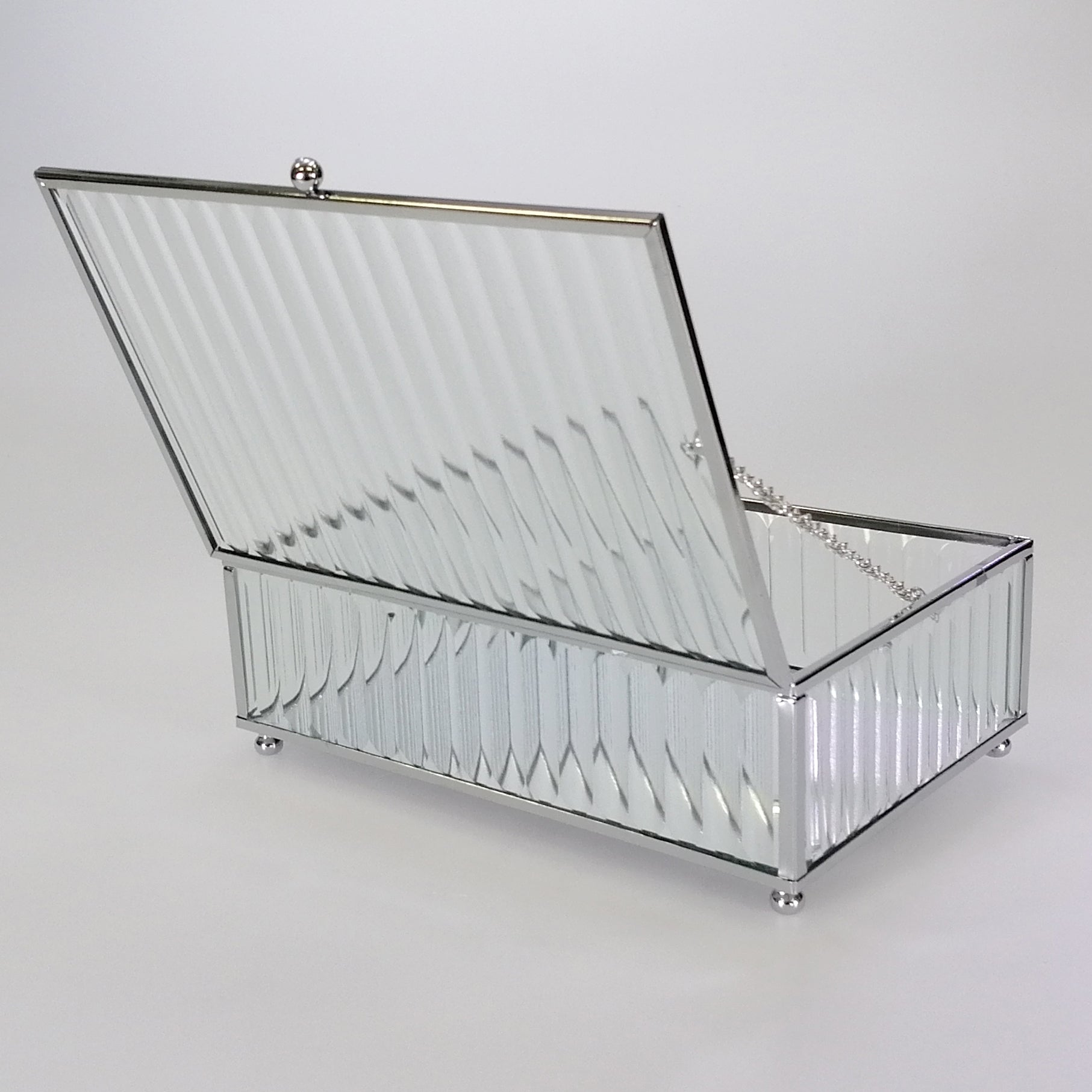 Silver Deco Jewellery Box