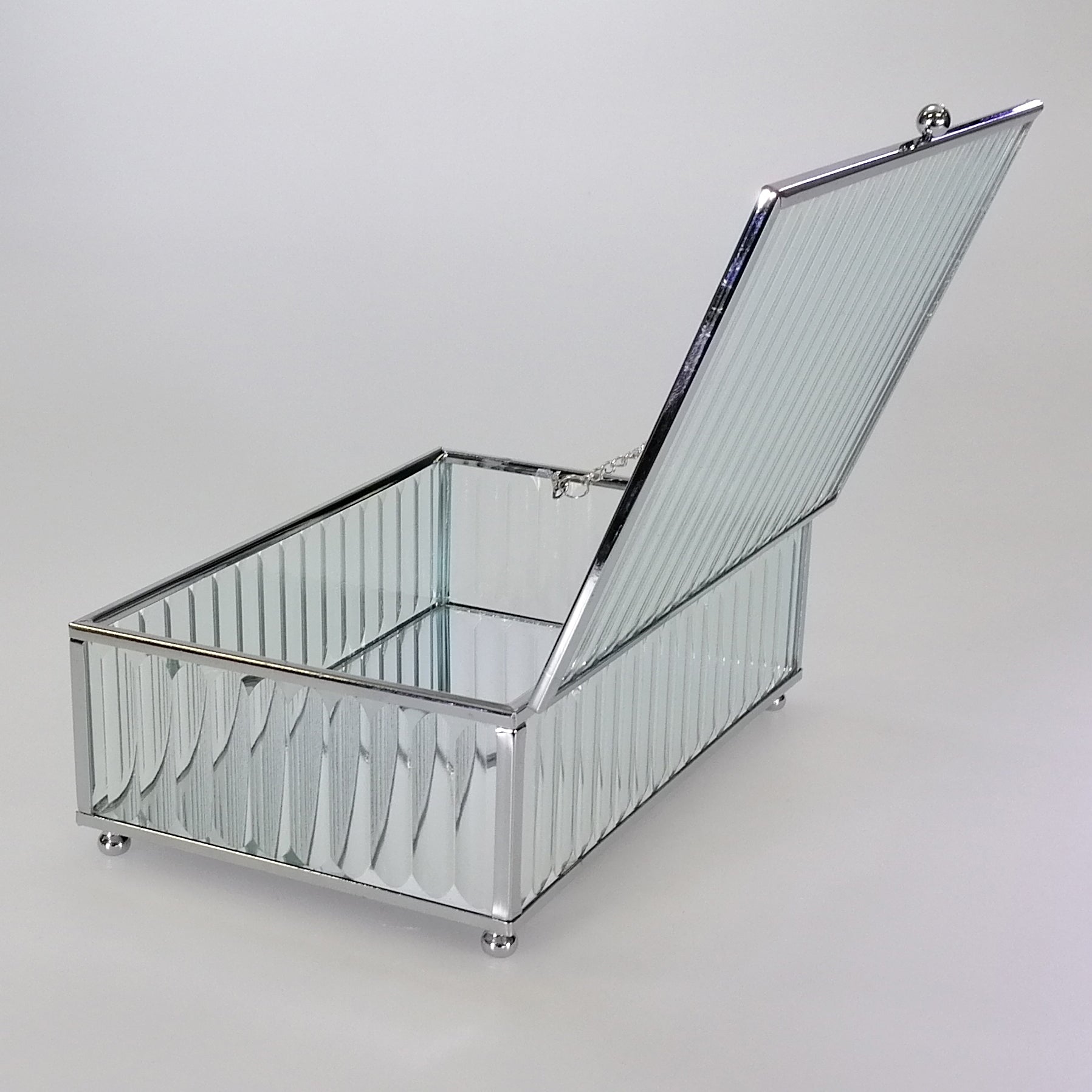 Silver Deco Jewellery Box