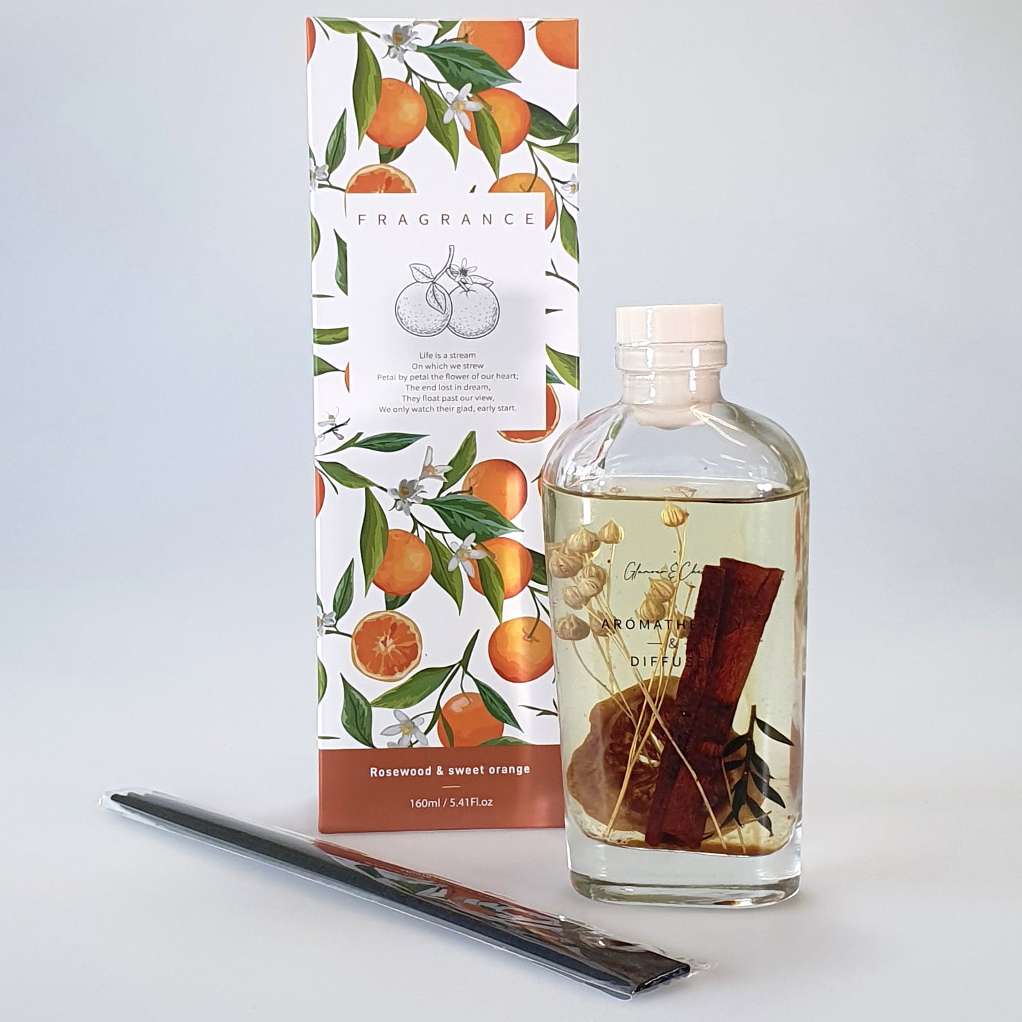 Floral Diffuser - Redwood & Sweet Orange 160ml