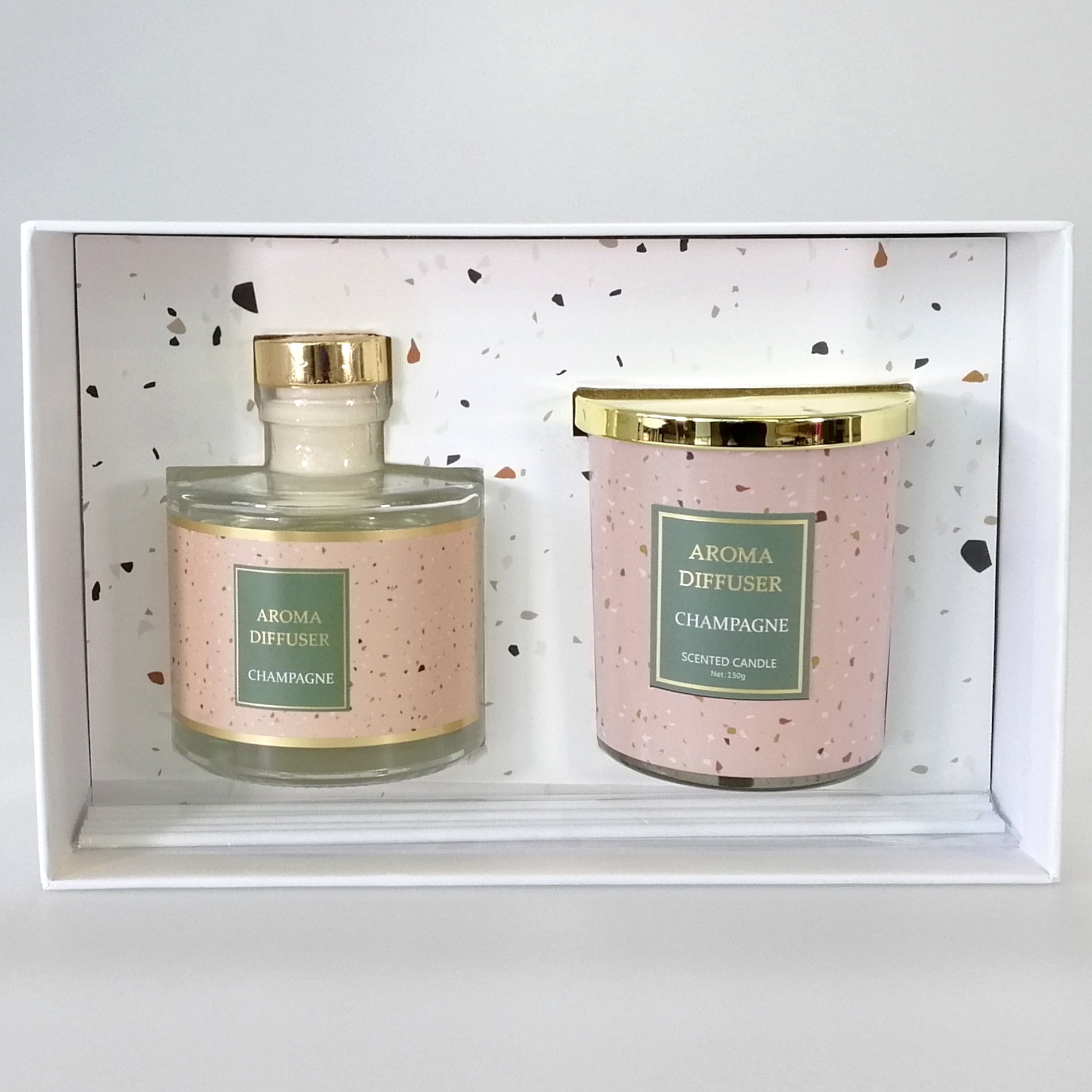 Marble Aroma Gift Set - Champagne