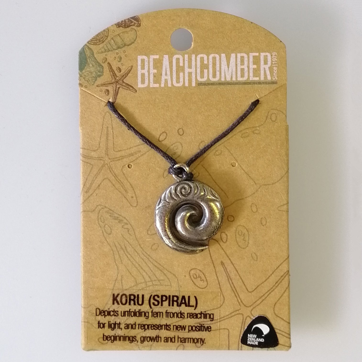 Beachcomber - Pewter Koru Pendant