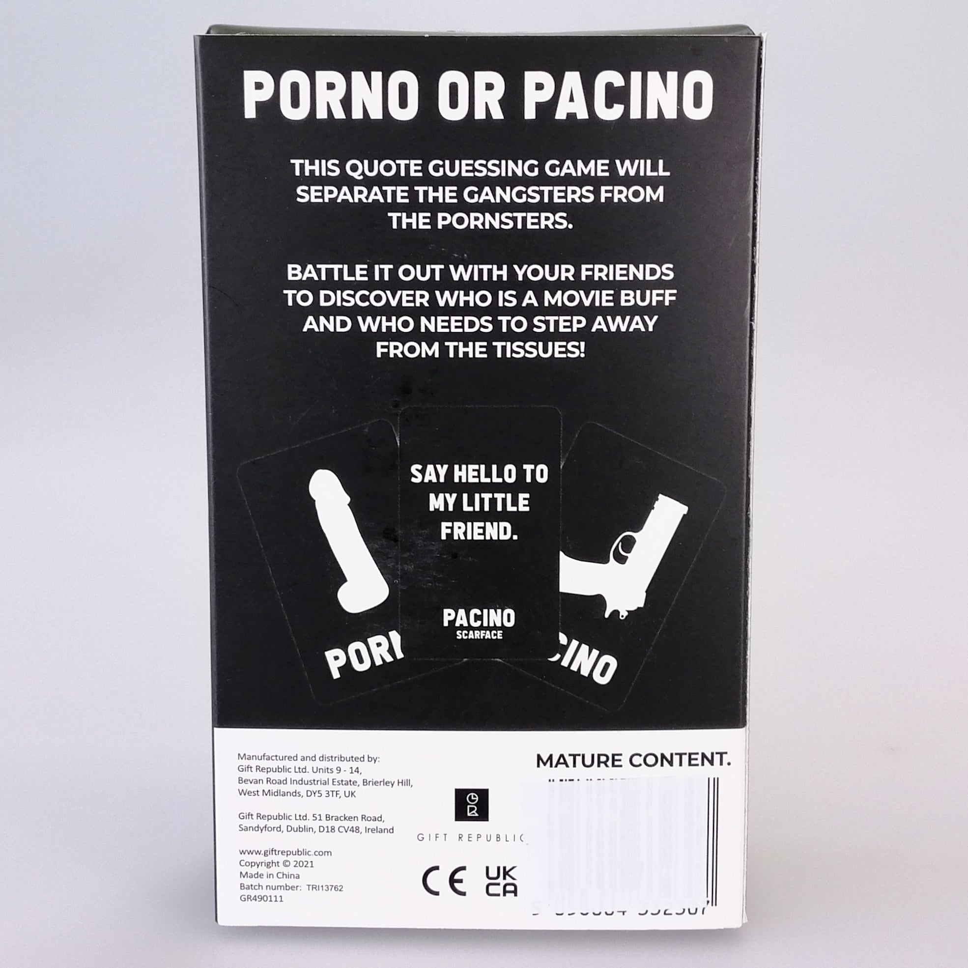 Porno or Pacino - Quote Guessing Game