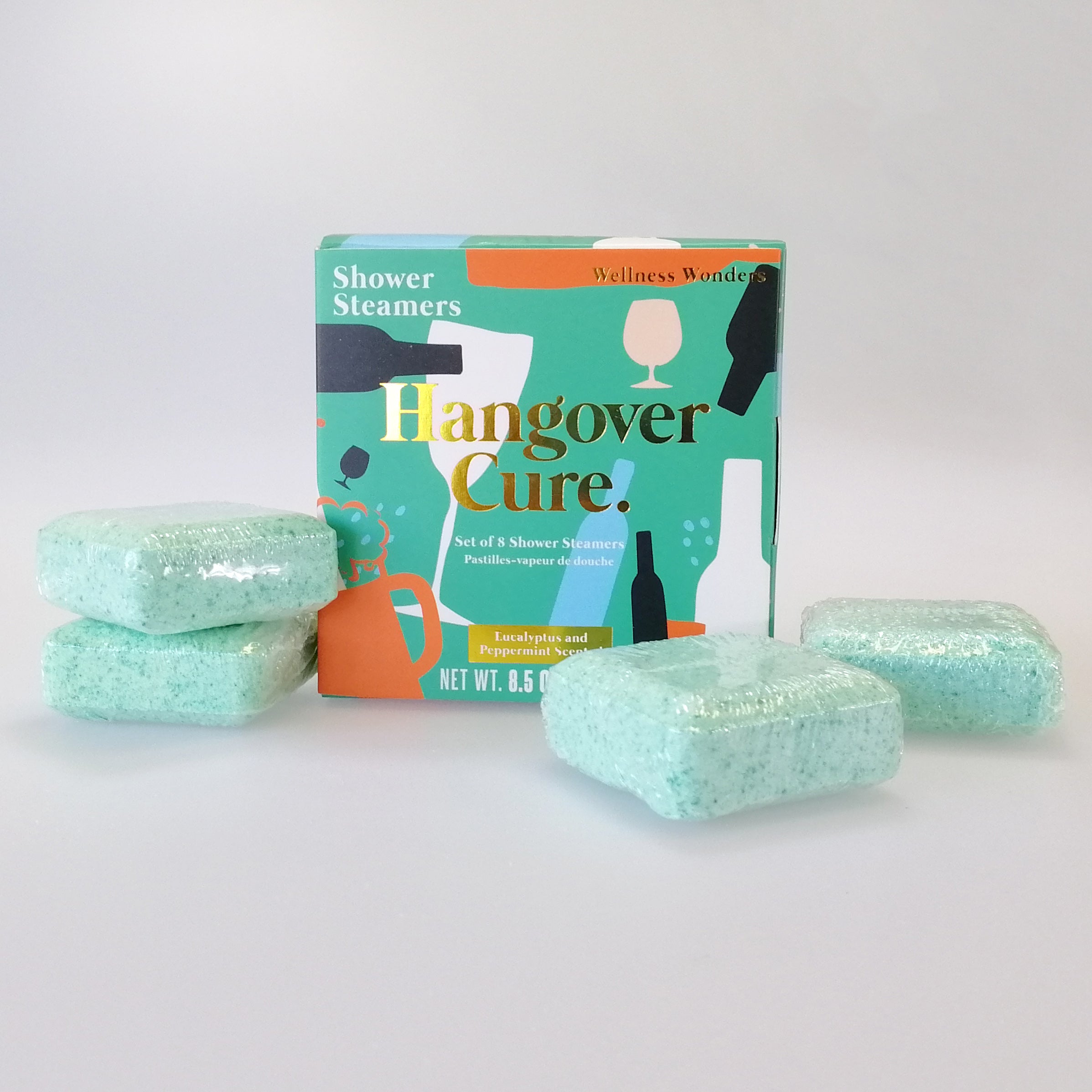 Hangover Cure' Aroma Shower Steamers - Pack of 8