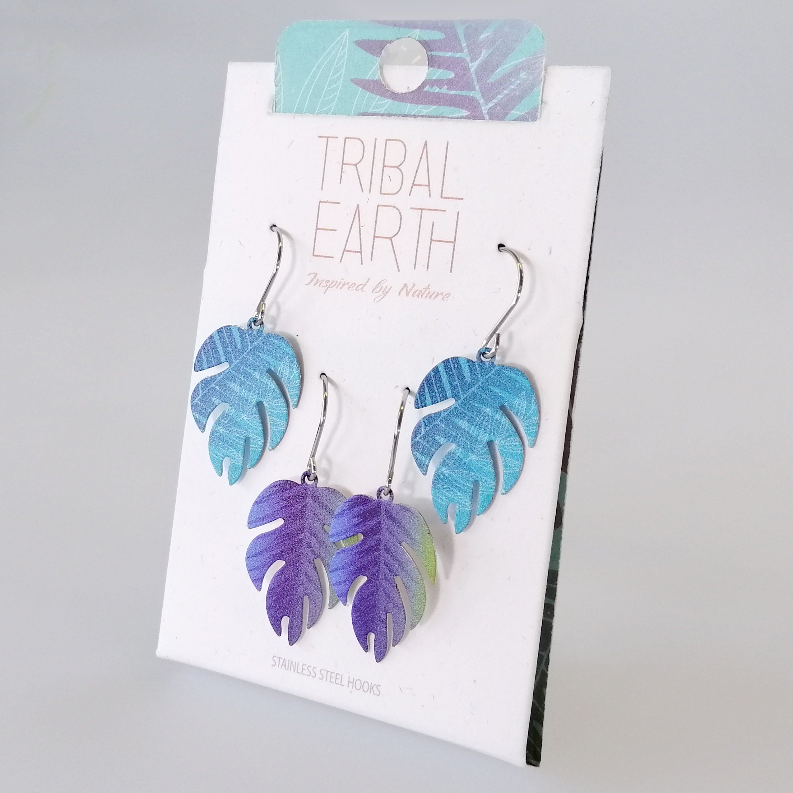 Tribal Earth - Ferns Earring Set