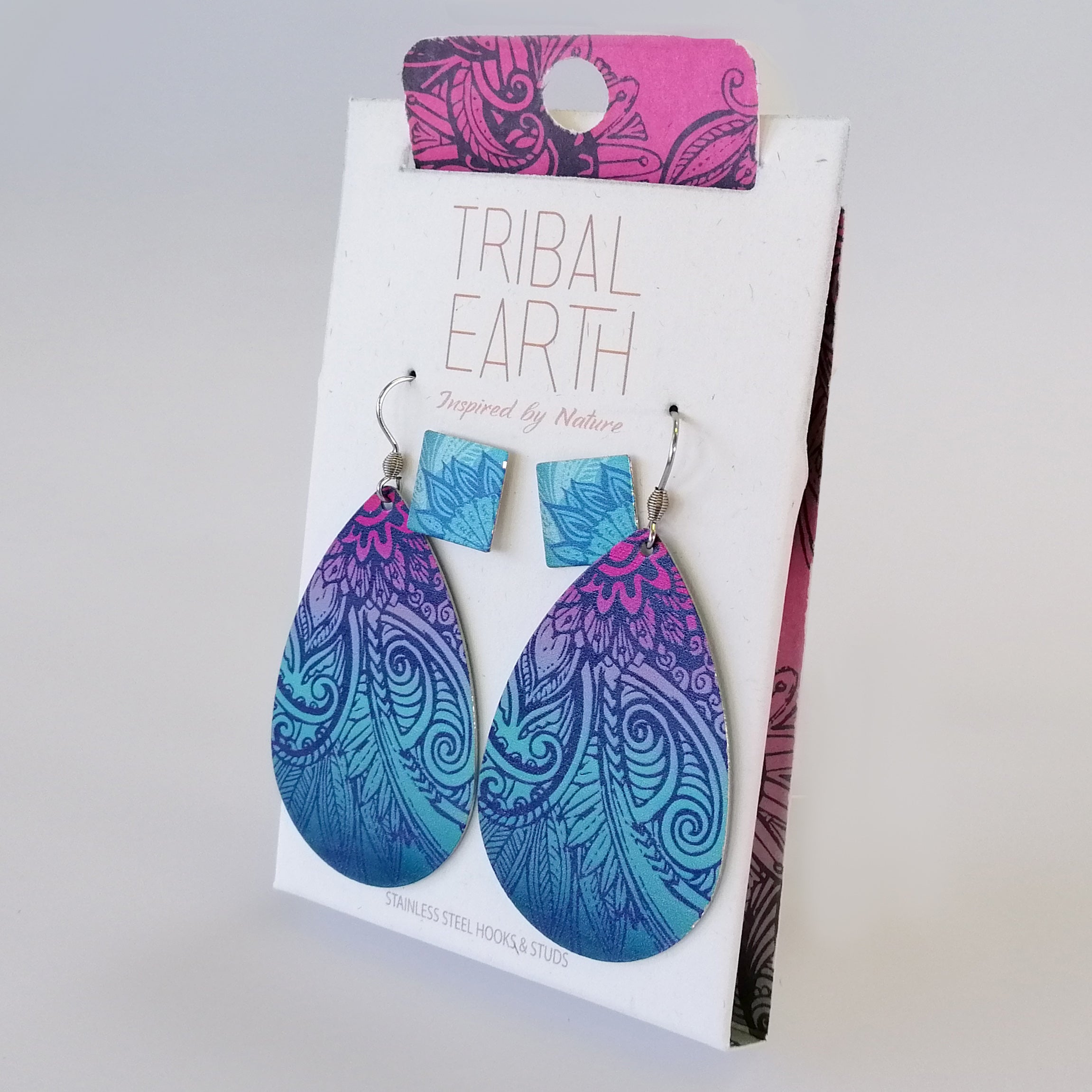 Tribal Earth - Kowhaiwhai Earring Set