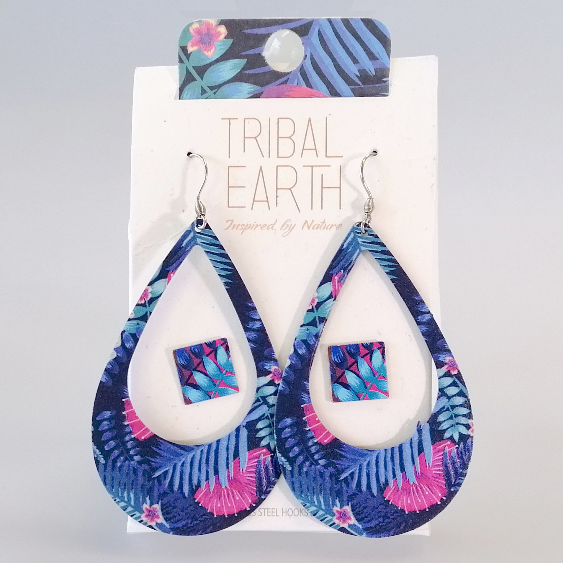 Tribal Earth - Tropical Pohutakawa Earring Set