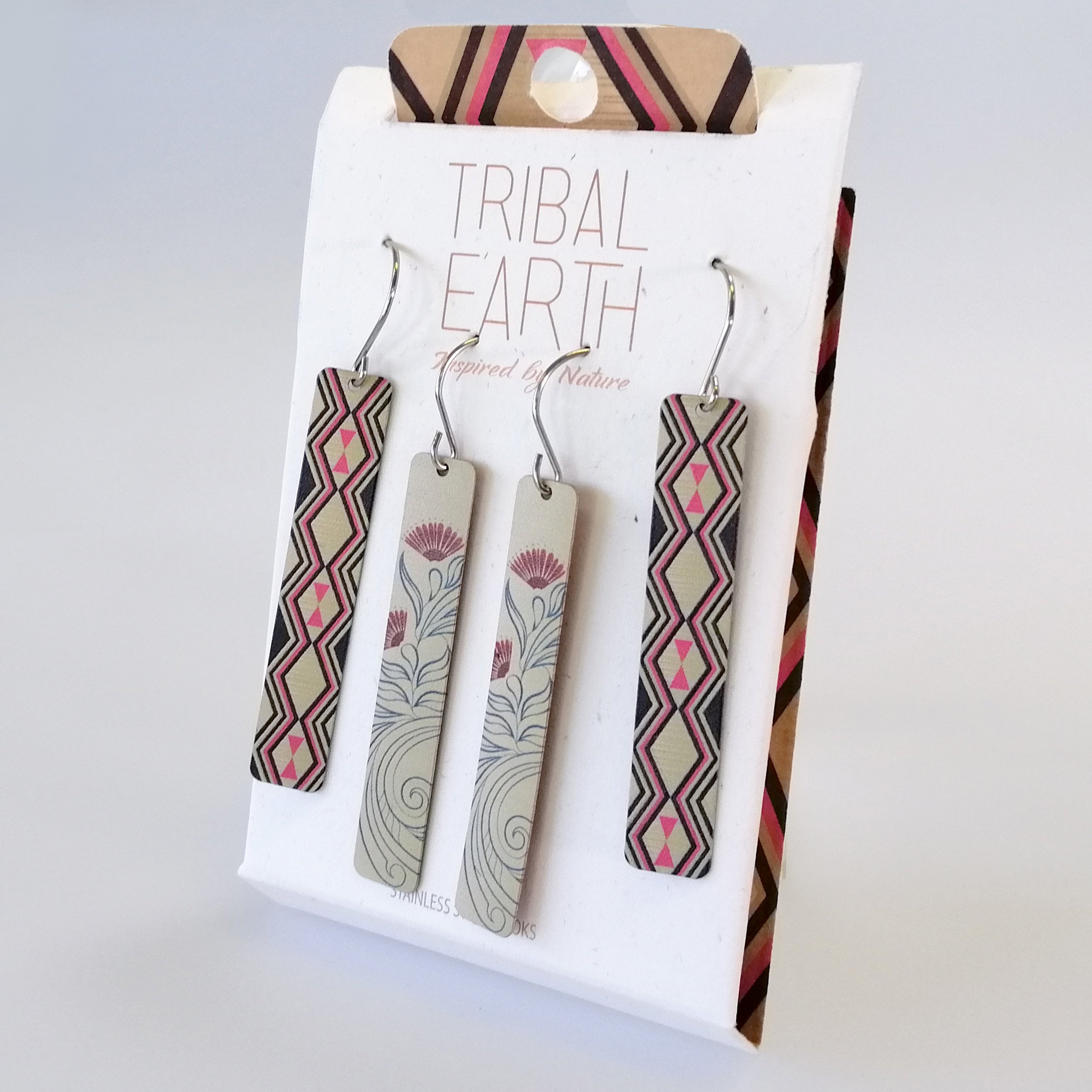 Tribal Earth - Pohutakawa Drop Earring Set