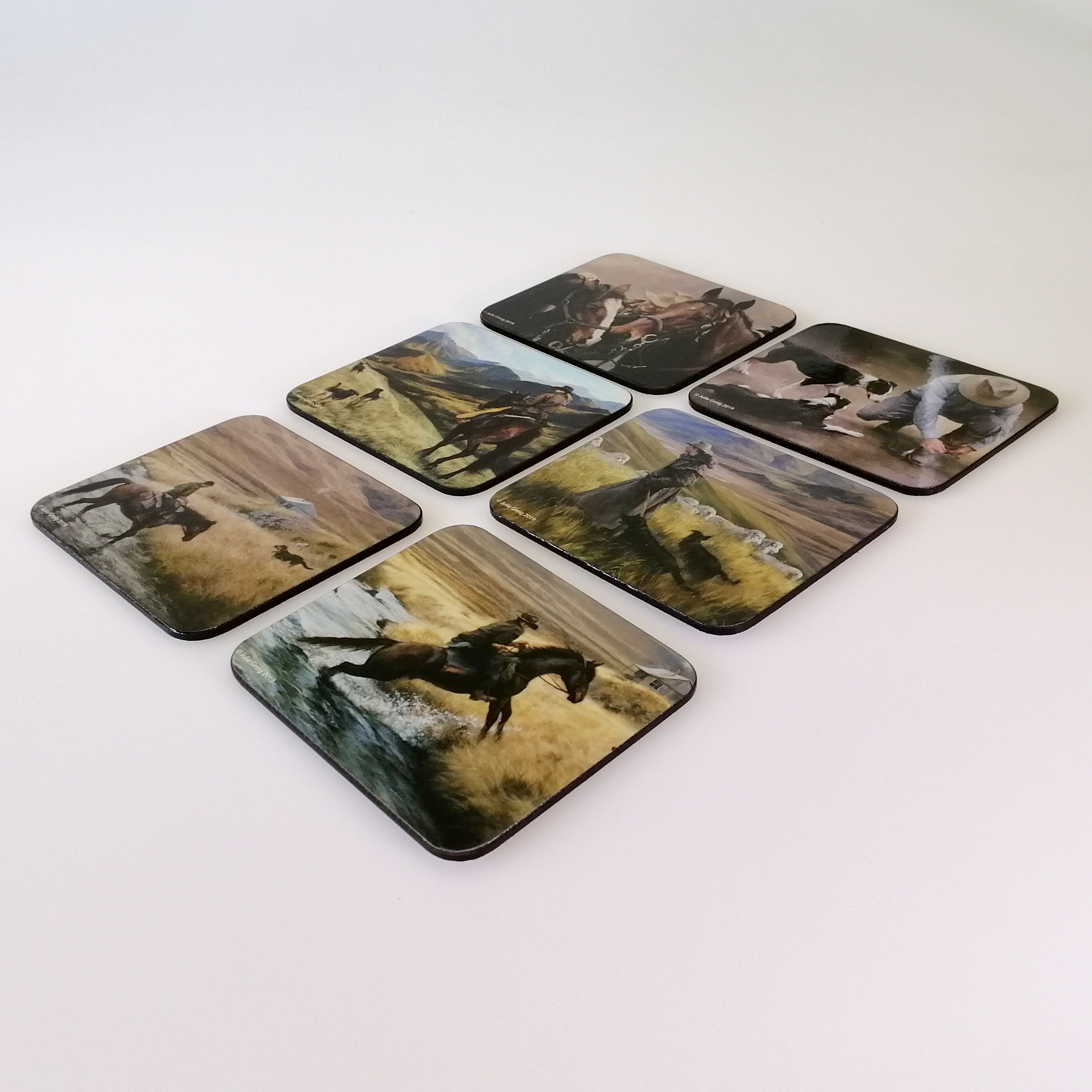 Working The Land - Coasters - Set of 6