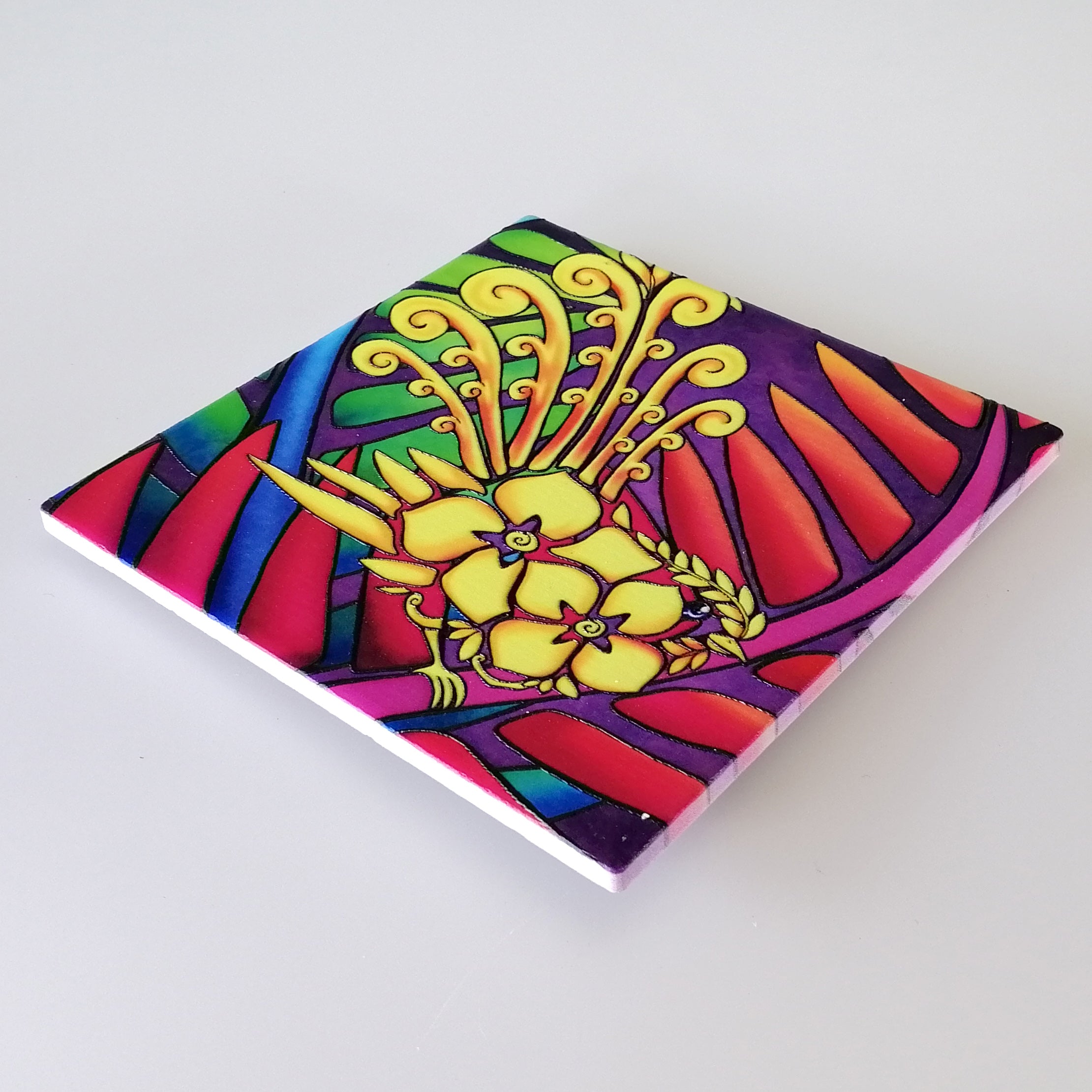 Bright Fantail 3D Print Tile Hanging