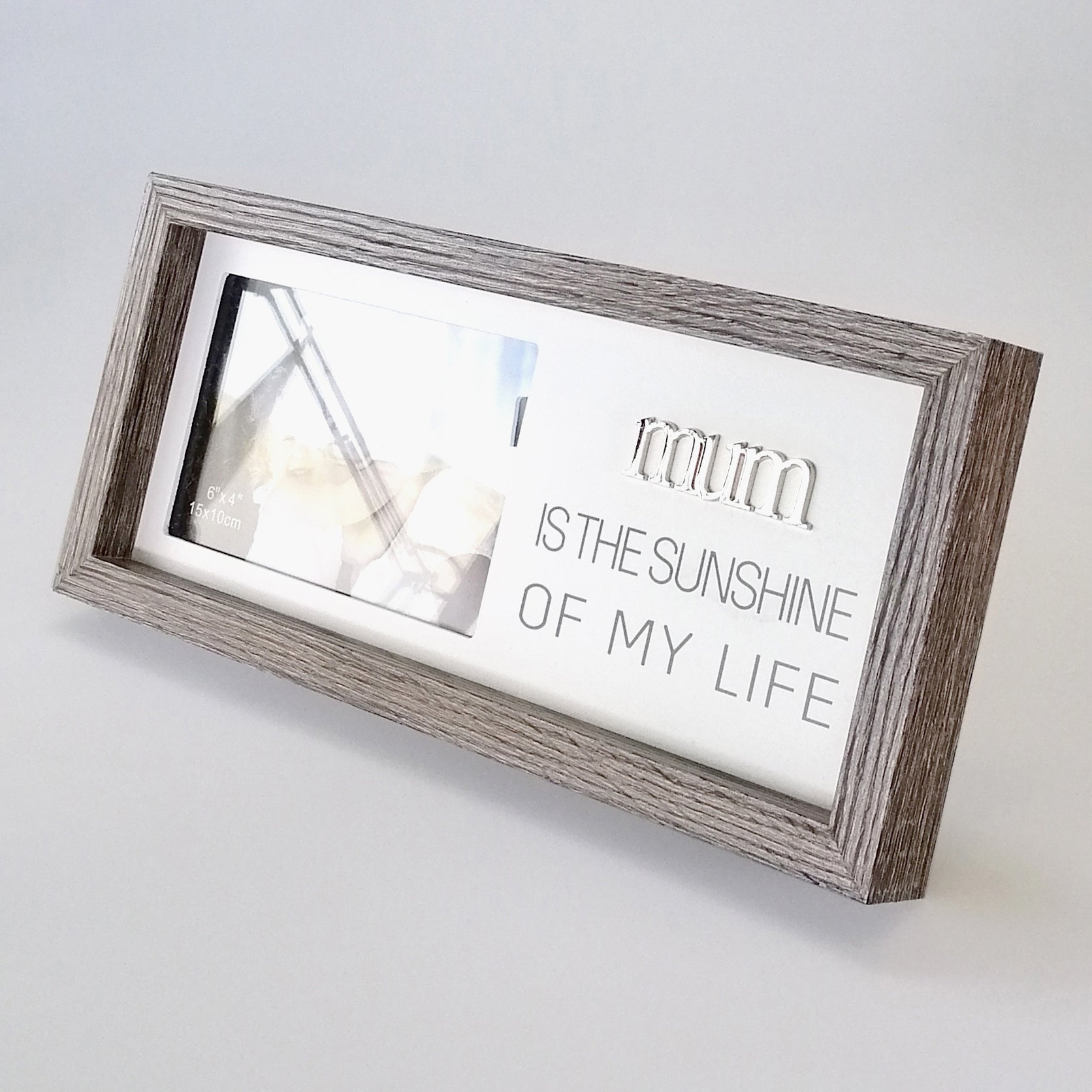 Wood-Look Sentimental Frame - Mum 4"x6"